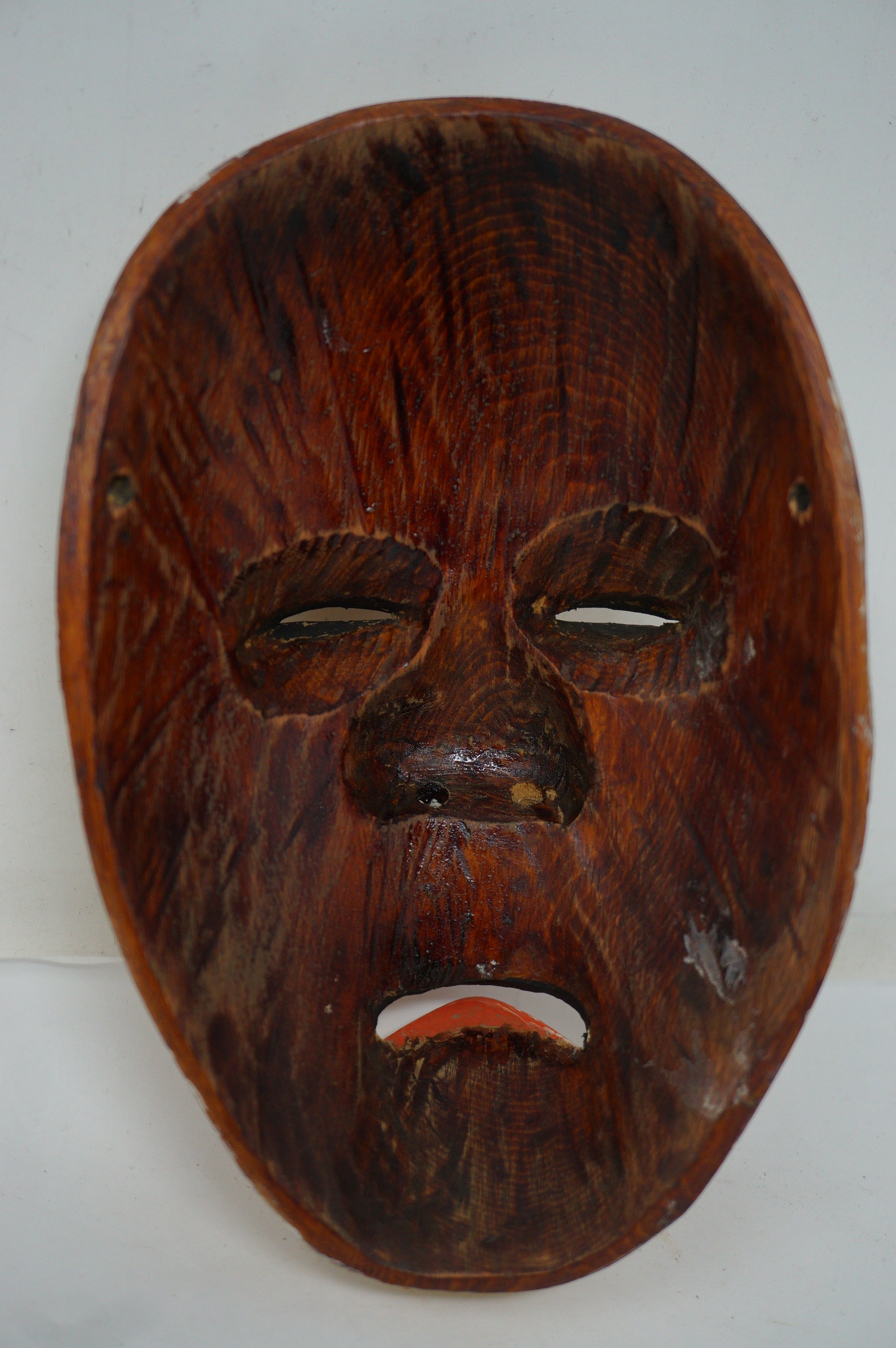 Japanese Noh-Theater Onna Style Wooden Mask Vintage Original from Japan 0331F15