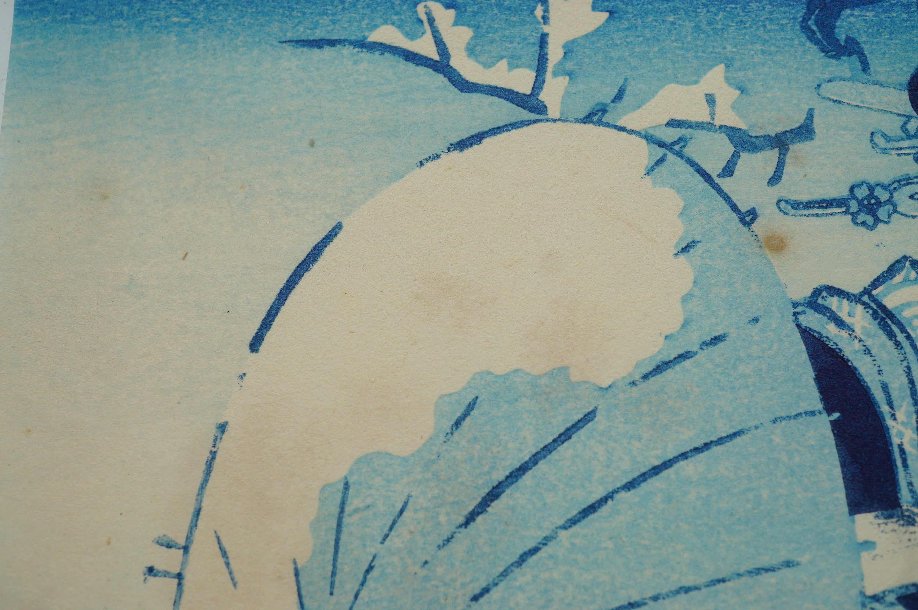 Japanese Woodblock Print Recarved or Original Set by Kaise Eisen - "Fireworks at Ryogoku" 0521F19