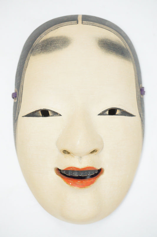 Japanese Noh-Theater Mask in Fukai-Style made of wood & original from Japan 1101D1