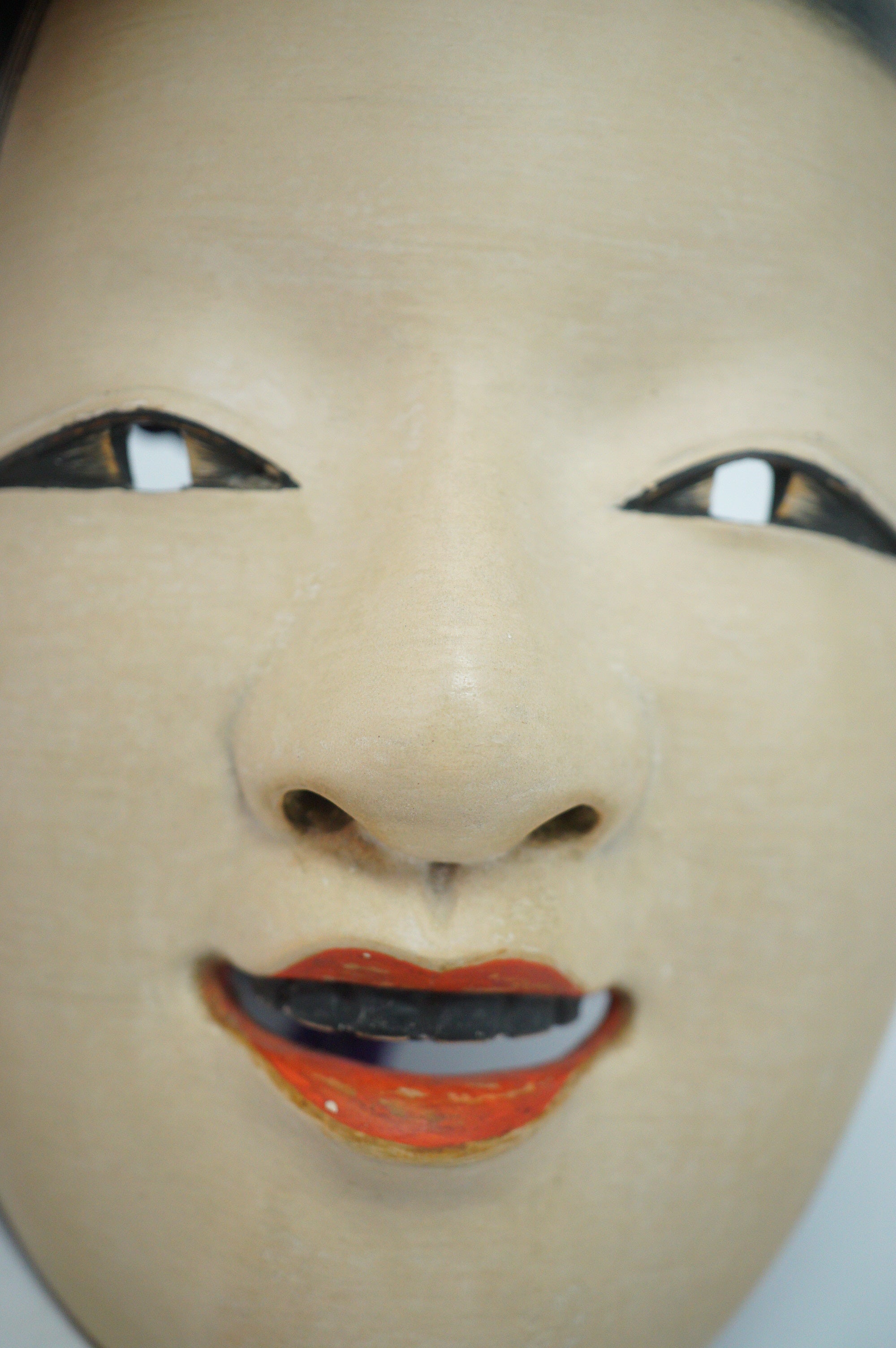 Japanische Noh-Theater-Maske im Fukai-Stil aus Holz & Original aus Japan 1101D1