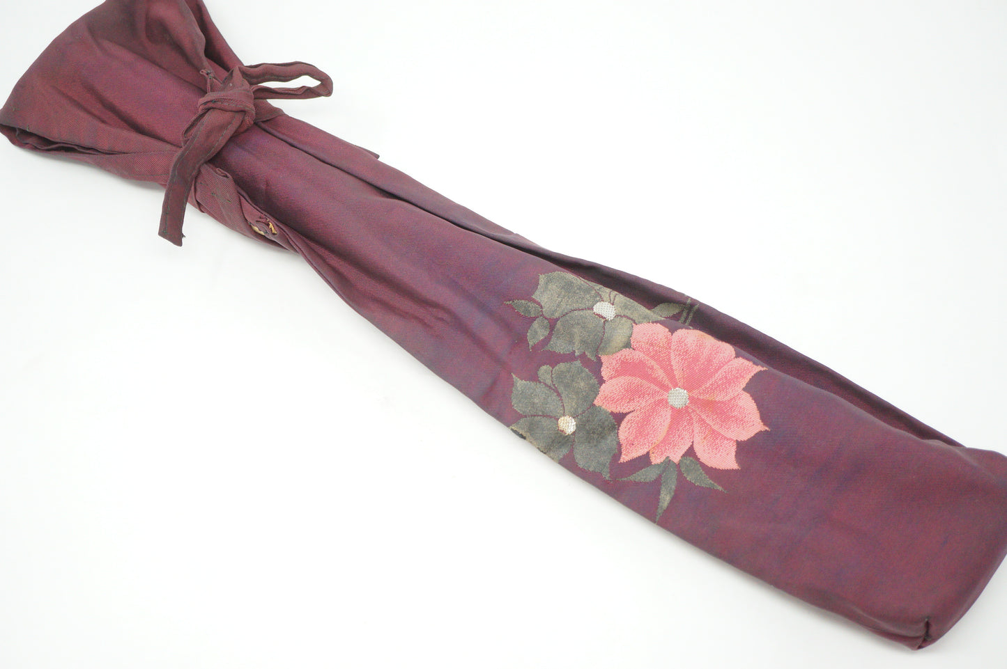 Japanese Shakuhachi Bamboo Flute Signed in Original Bag Vintage from Japan 1208D1