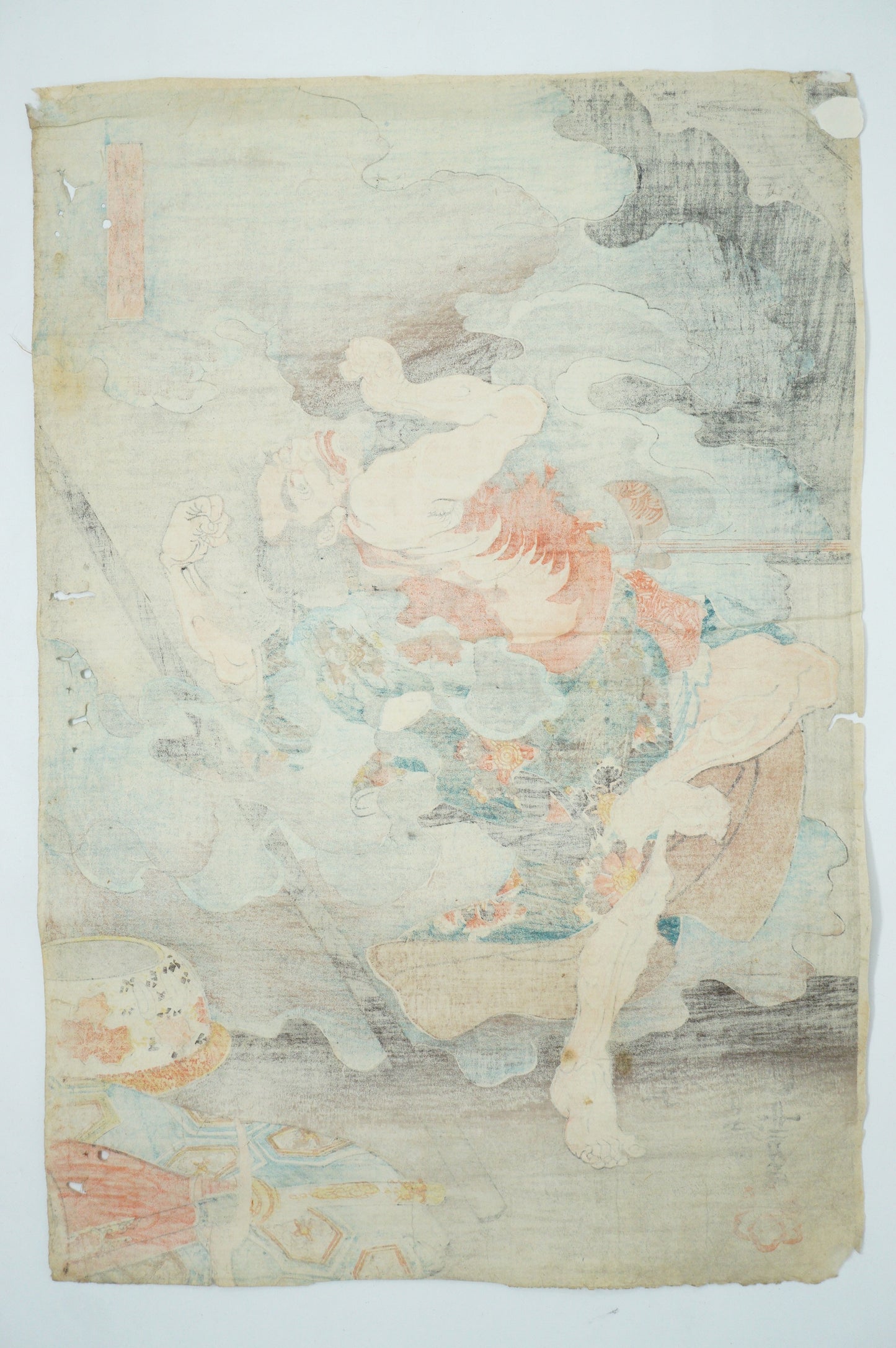 Japanese Woodblock Print Original by Utagawa Kuniyoshi -Yamakawa Danjiro- from Japan 0730F1