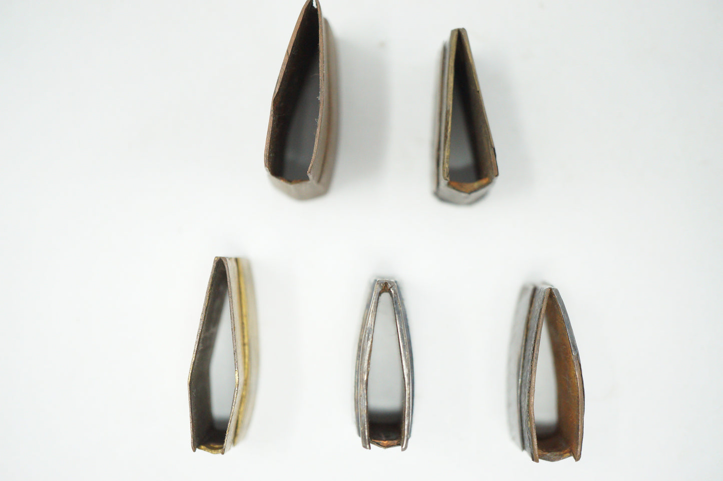 Japanese Habaki Collar Collection x5 Original Sword Parts for Wakizashi from Japan 1214D25