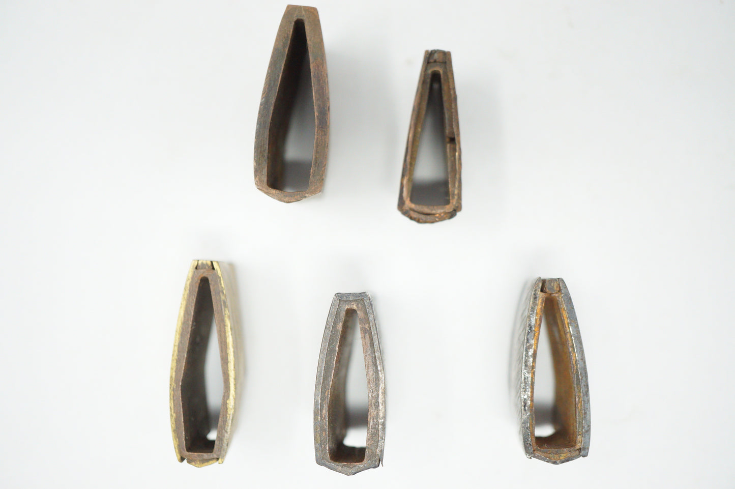 Japanese Habaki Collar Collection x5 Original Sword Parts for Wakizashi from Japan 1214D25