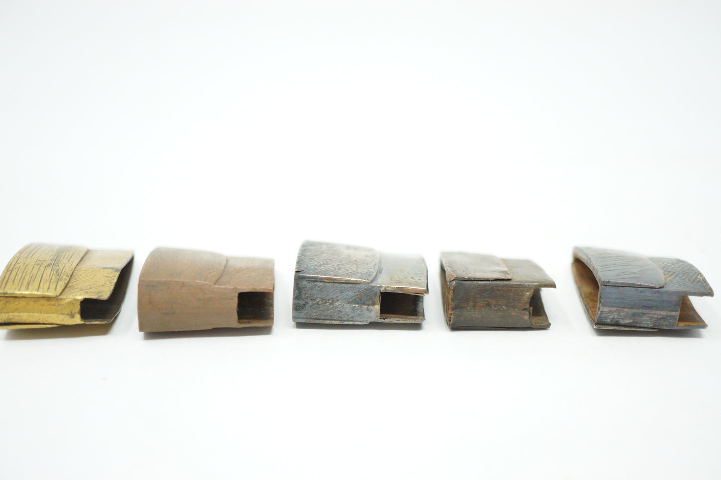 Japanese Habaki Collar Collection x5 Original Sword Parts for Wakizashi from Japan 1214D25