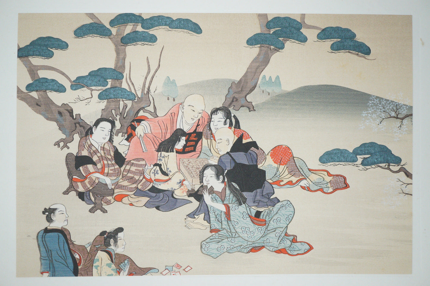 Japanese Quality Woodblock Print Recarved Edition by Iwasa Matabei 1026D28