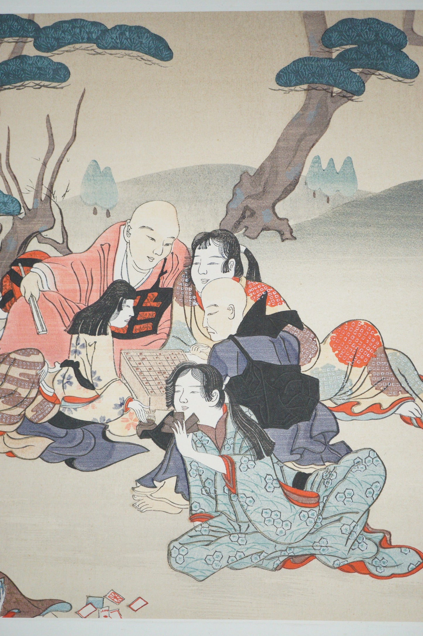 Japanese Quality Woodblock Print Recarved Edition by Iwasa Matabei 1026D28