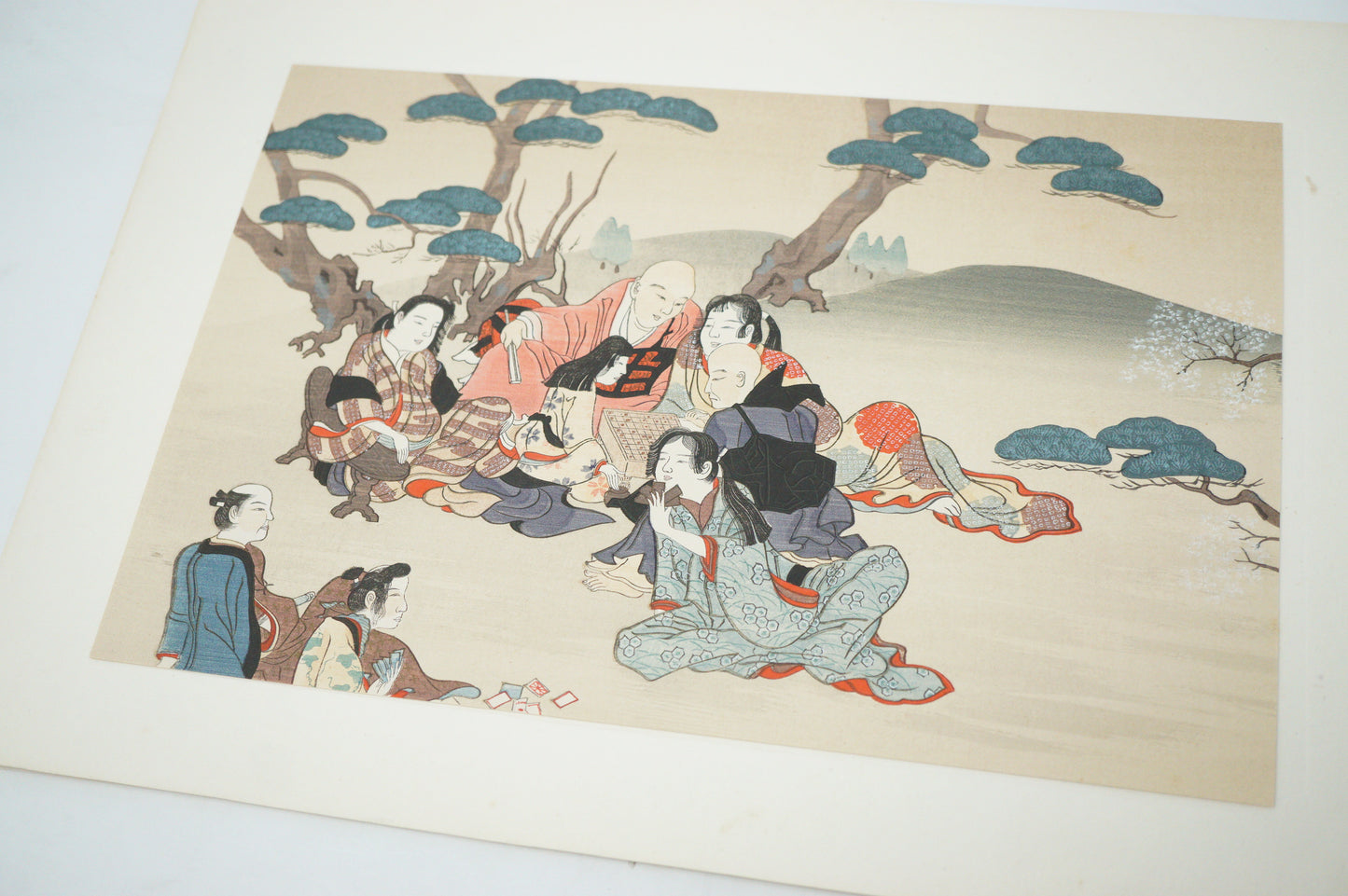 Japanese Quality Woodblock Print Recarved Edition by Iwasa Matabei 1026D28