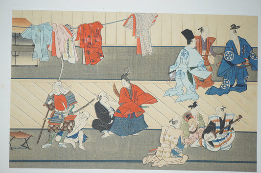 Japanese Quality Woodblock Print Recarved Edition by Moronobu Hishikawa 1026D31
