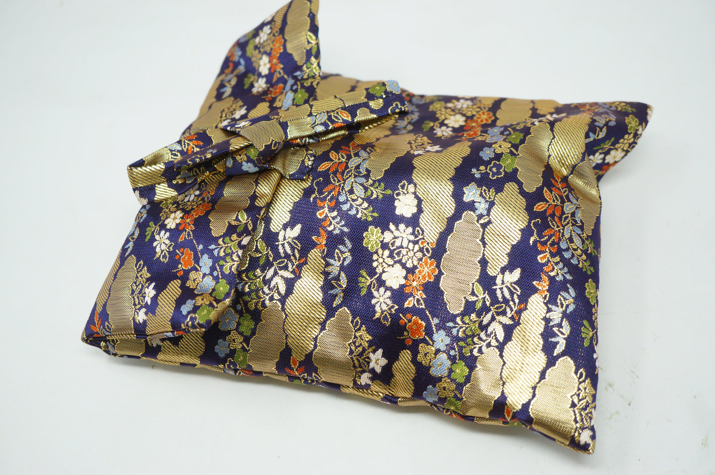 Japanese Fukai Woman's Noh Theater Wooden Mask in Silk Bag Original from Japan 0425F33