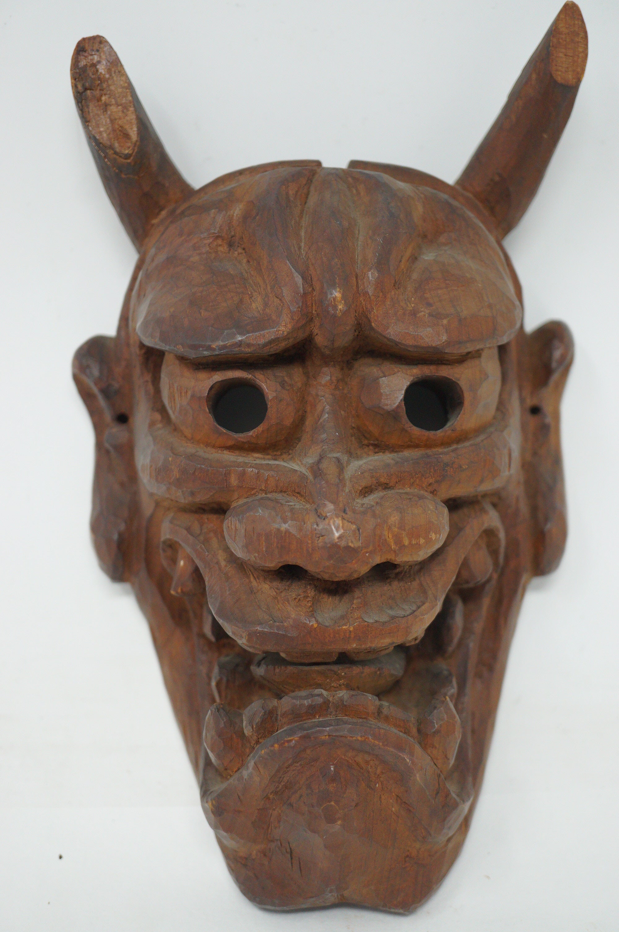 Japanese Hannya-Demon Mask Noh-Theater Style Signed Original Handcrafted 0728D3