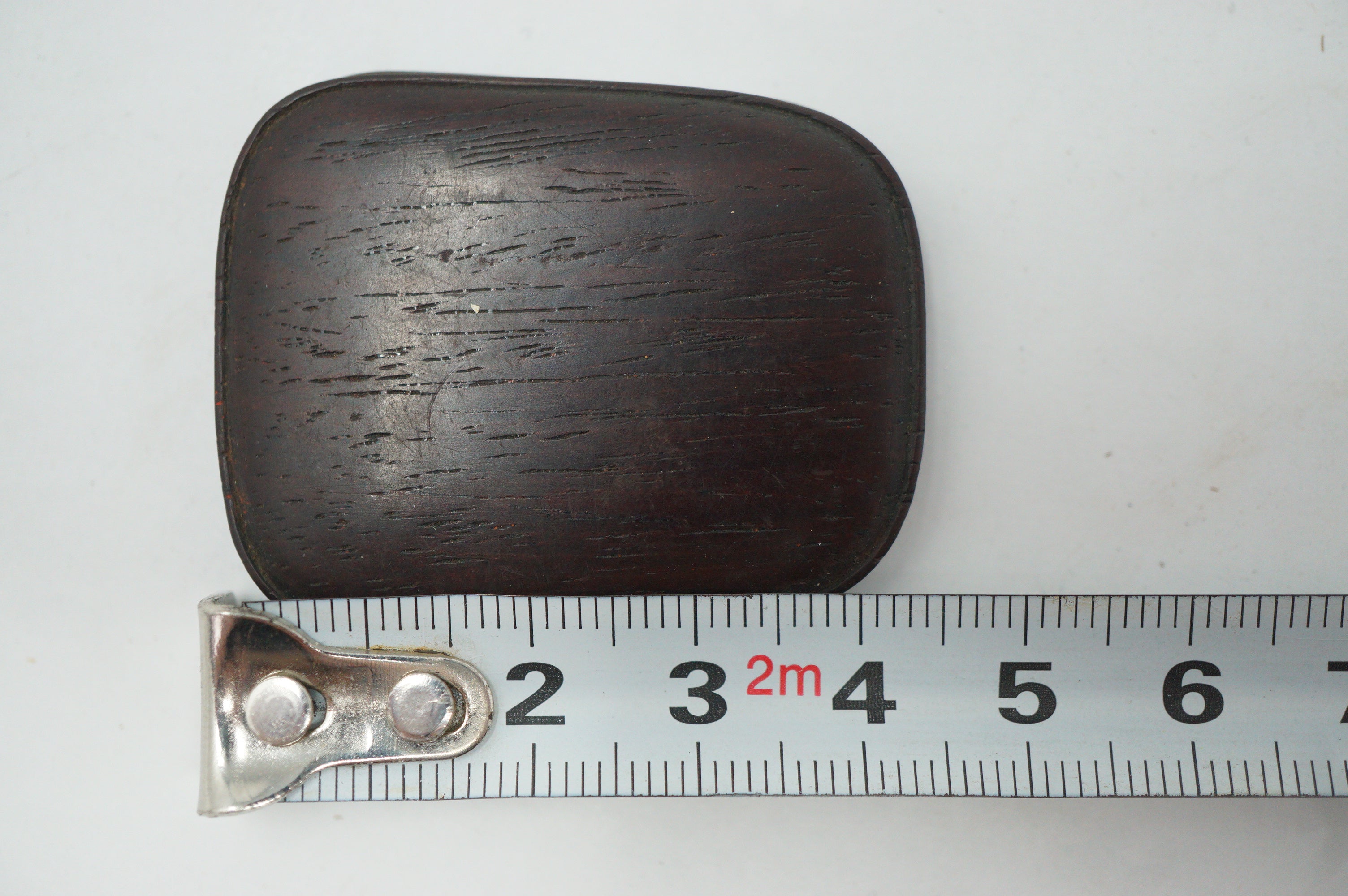 Hochwertiger Tuschestein mit feinen Schnitzereien und Holzdeckel Mini-Suzuri Original aus Japan 0110F6