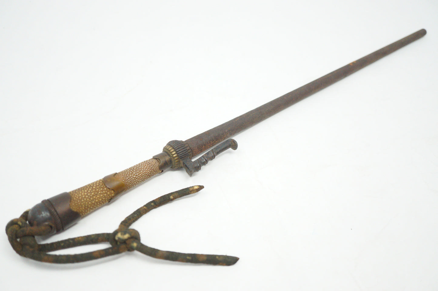 Antique Japanese Police Patrol Jitte Stick Edo-Meiji Period 1030D7