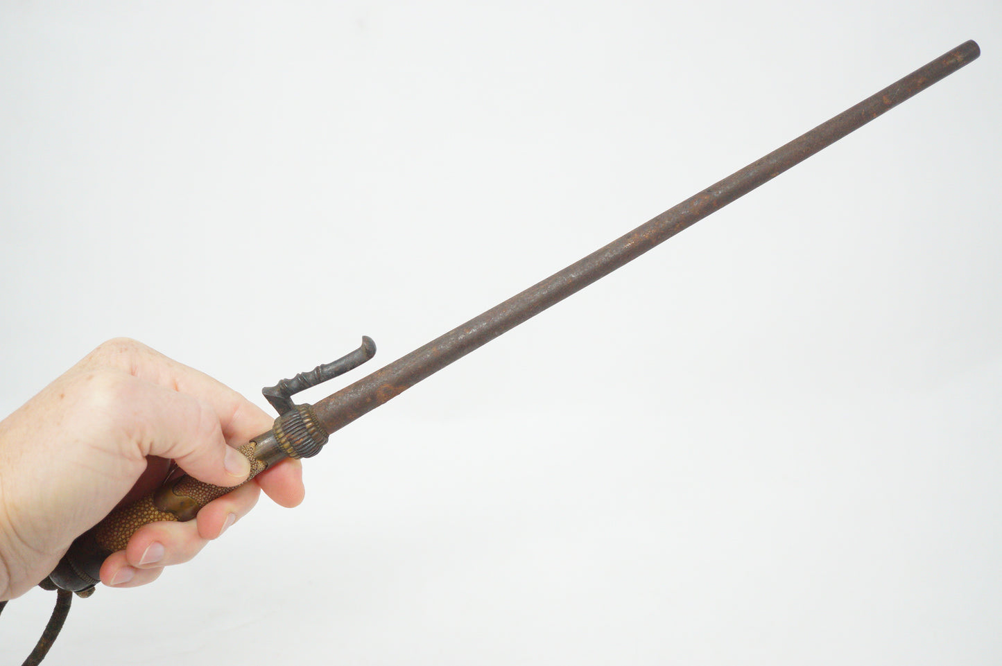 Antique Japanese Police Patrol Jitte Stick Edo-Meiji Period 1030D7