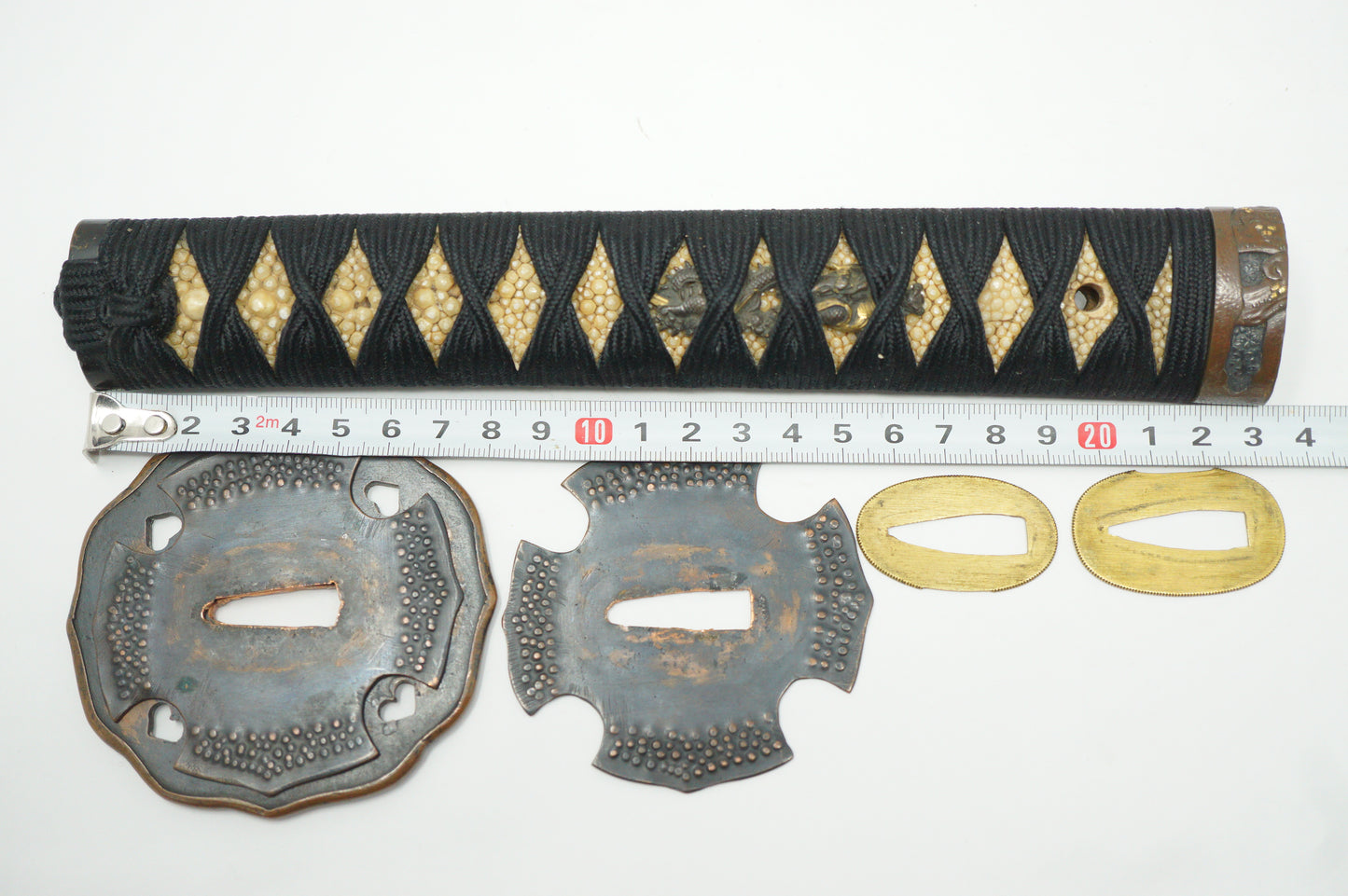 Japanisches Katana-Langschwert, Original-Schwertteile mit individueller Holzklinge aus Japan 1211E8