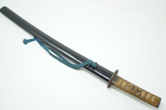 Japanese Wakizashi Sword Parts Tsuka Saya Tsuba etc. Antique Original from Japan 0119E8
