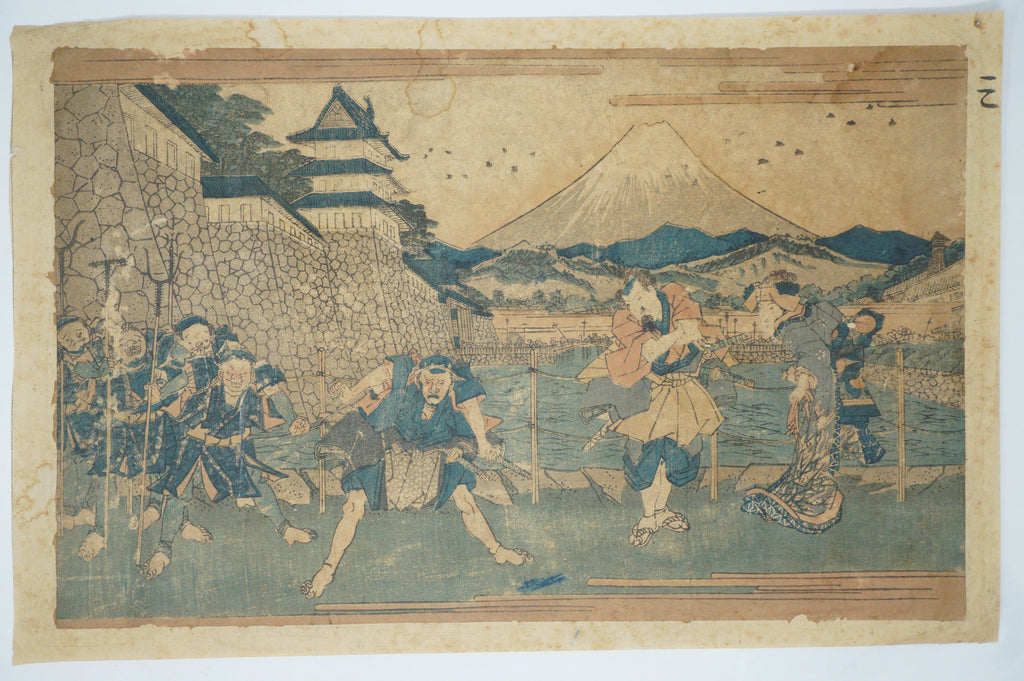 日本木版画原作，作者：Keisai Eisen - 日本版画第三幕 0123F10