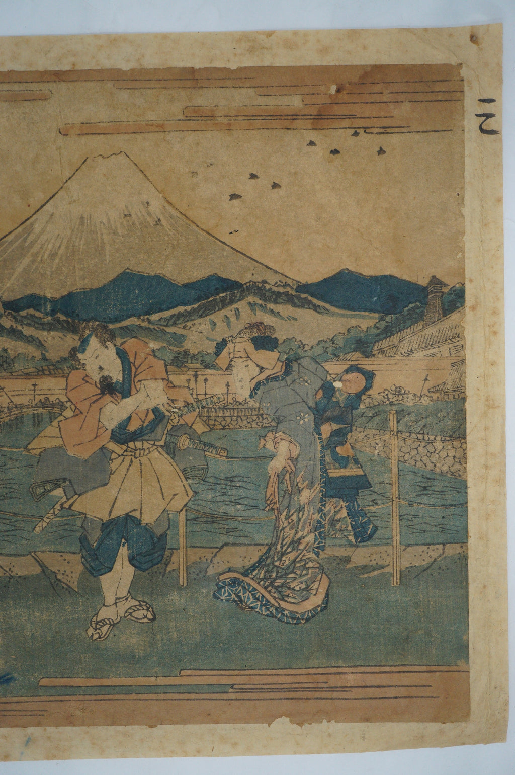 日本木版画原作，作者：Keisai Eisen - 日本版画第三幕 0123F10