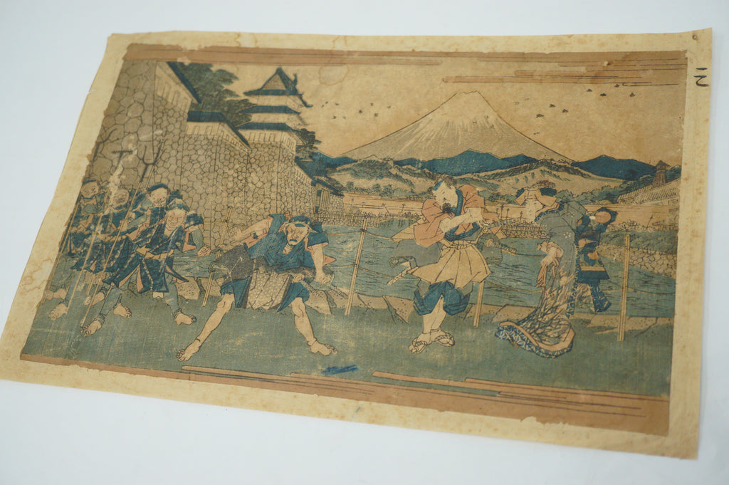 日本木版画原作，作者：Keisai Eisen - 日本版画第三幕 0123F10