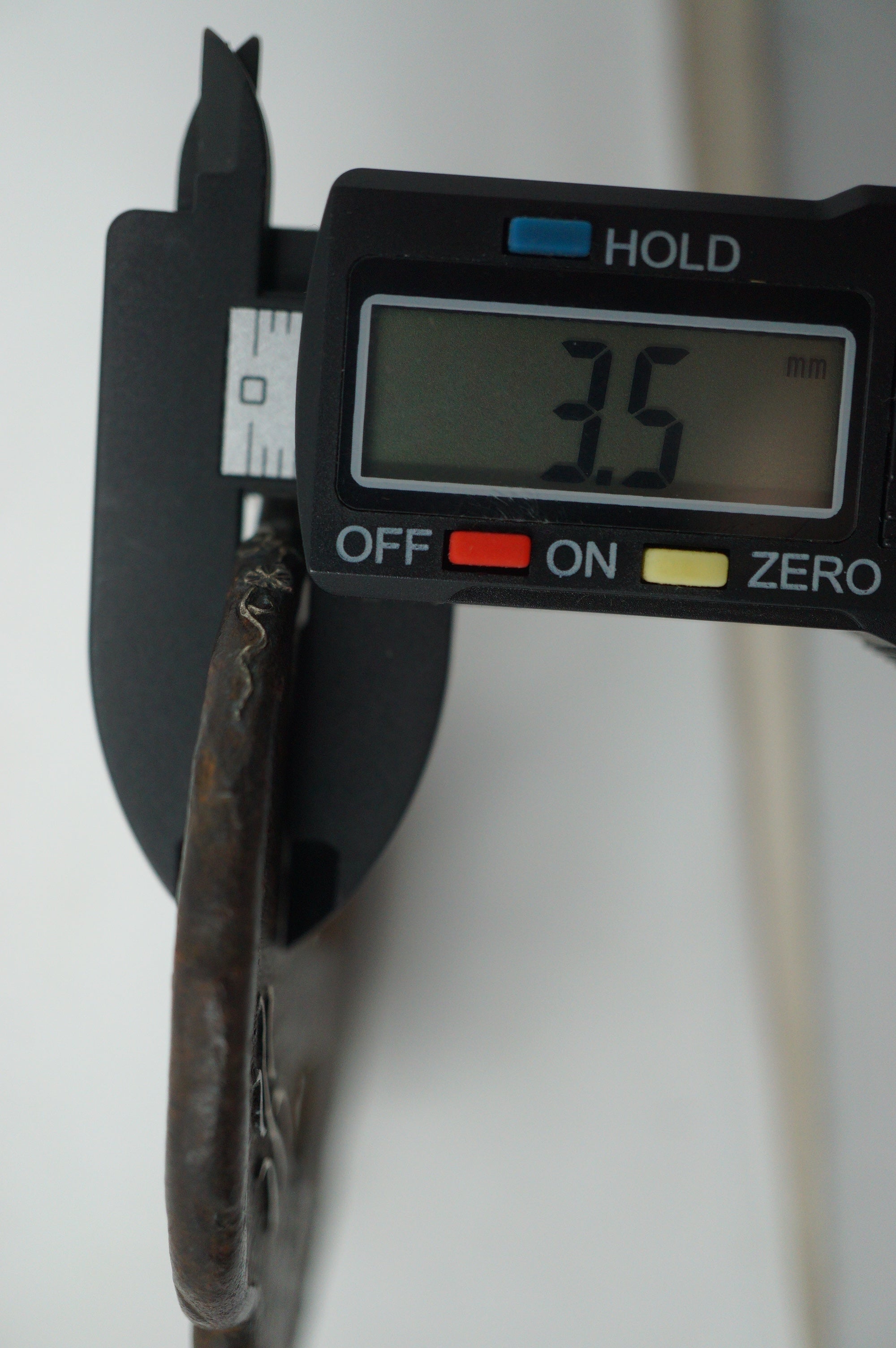 Japanese Iron Tsuba Guard for Katana Swords with Silver Inlays & Signed 1127F10