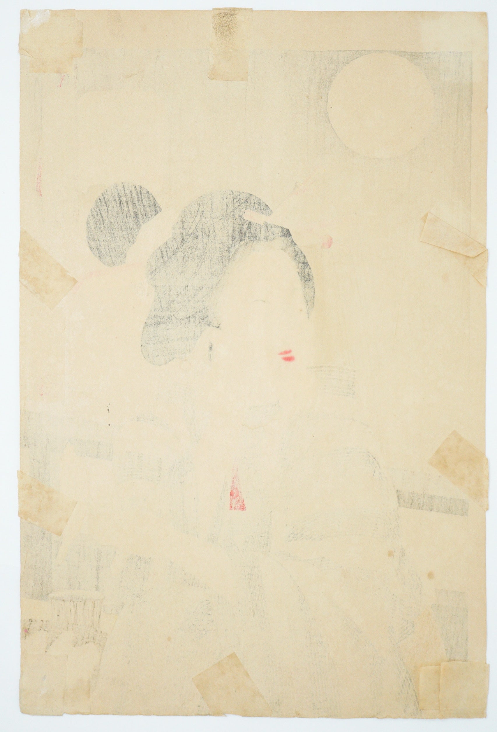 Seltener Yoshitoshi Holzschnitt Original "Looking Delicious" aus Japan 0310E10