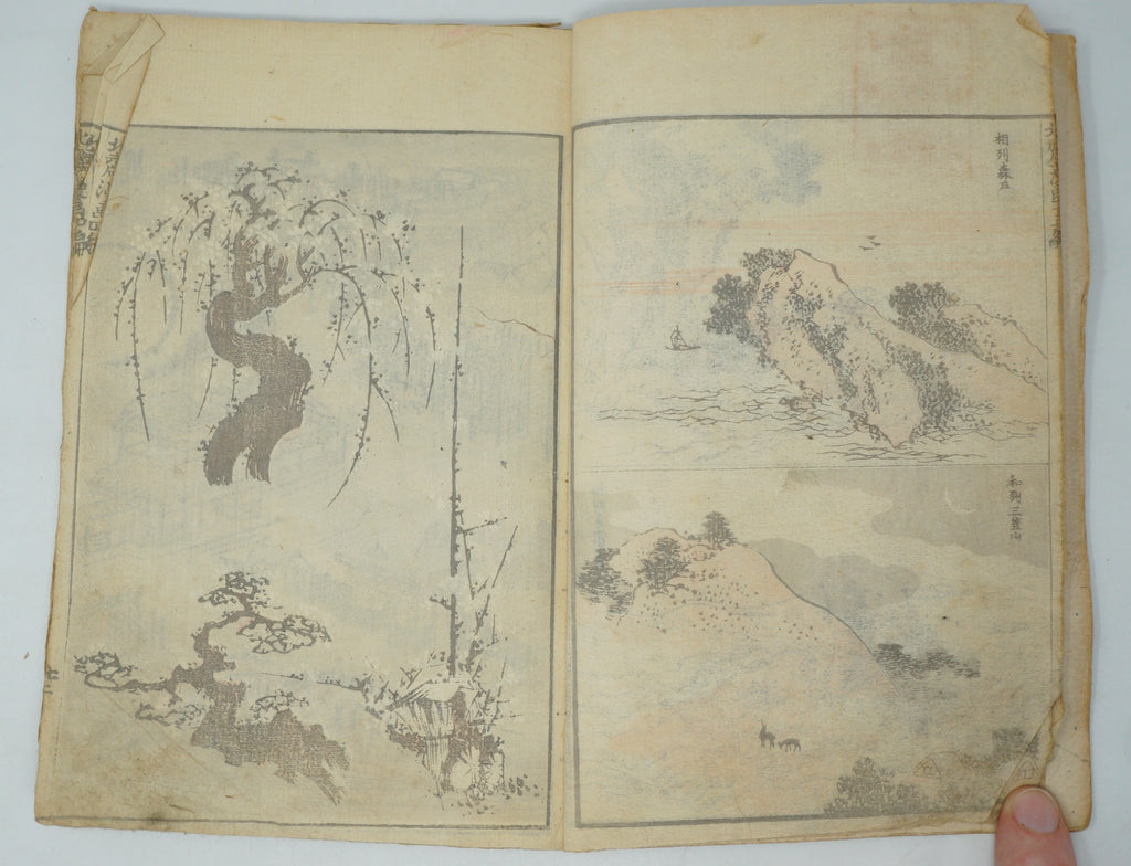 Japanisches antikes Manga-Heft von Katsushika Hokusai, authentisch aus Japan 0905E10