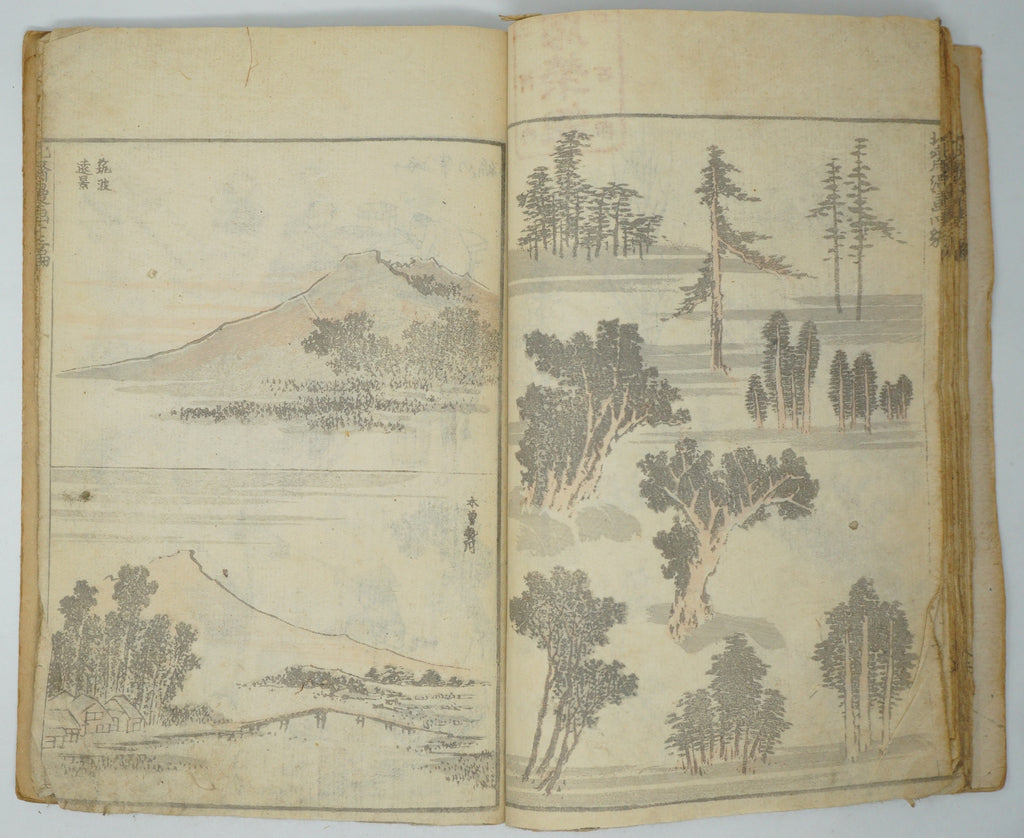 Japanisches antikes Manga-Heft von Katsushika Hokusai, authentisch aus Japan 0905E10