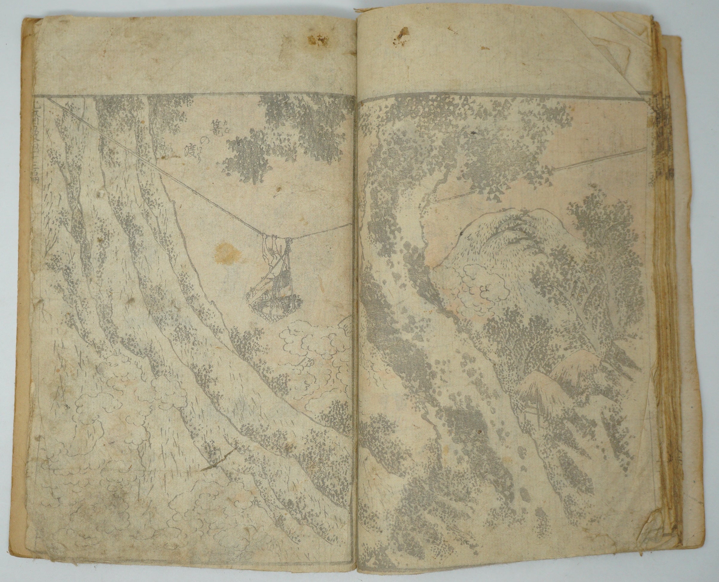 Japanisches antikes Manga-Heft von Katsushika Hokusai, authentisch aus Japan 0905E10