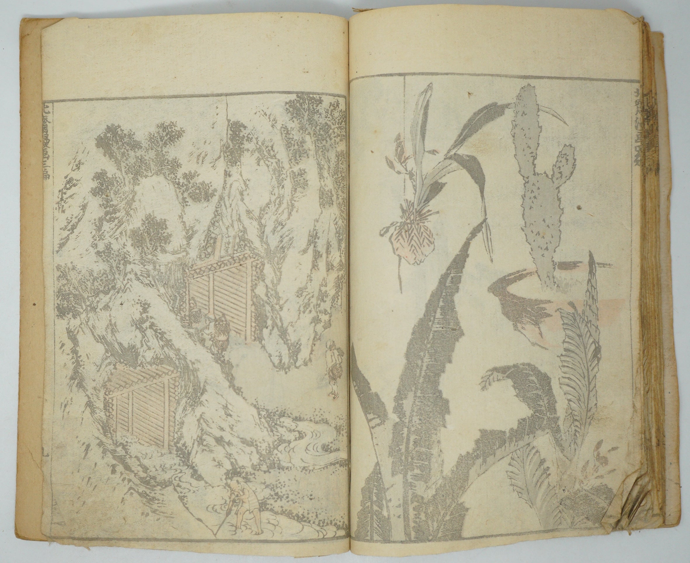 Japanisches antikes Manga-Heft von Katsushika Hokusai, authentisch aus Japan 0905E10