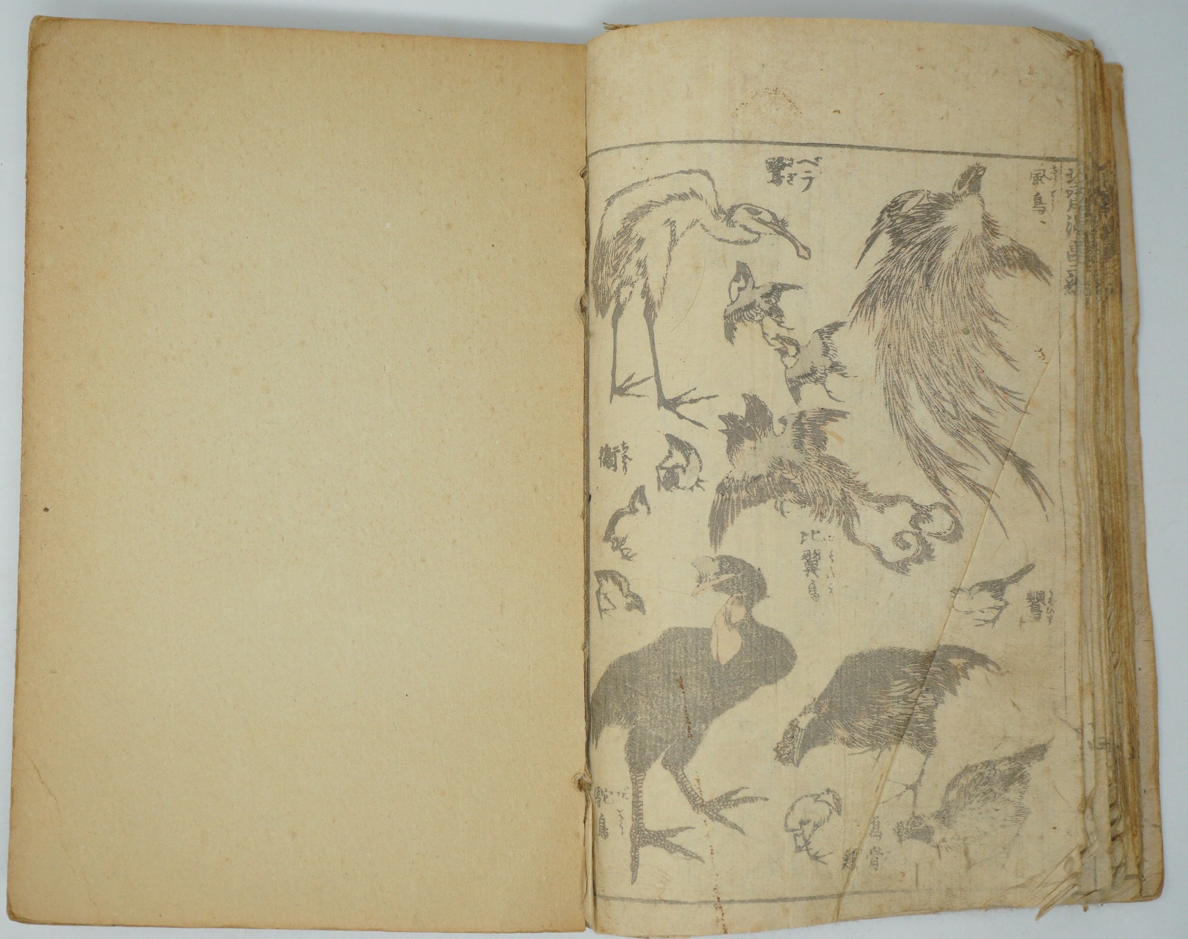 Japanisches antikes Manga-Heft von Katsushika Hokusai, authentisch aus Japan 0905E10