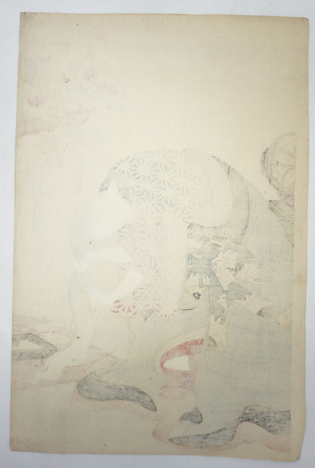 Japanese Woodblock Print Recarved Edition by Kitagawa Utamaro - Geisha Combing Hair 1105D10