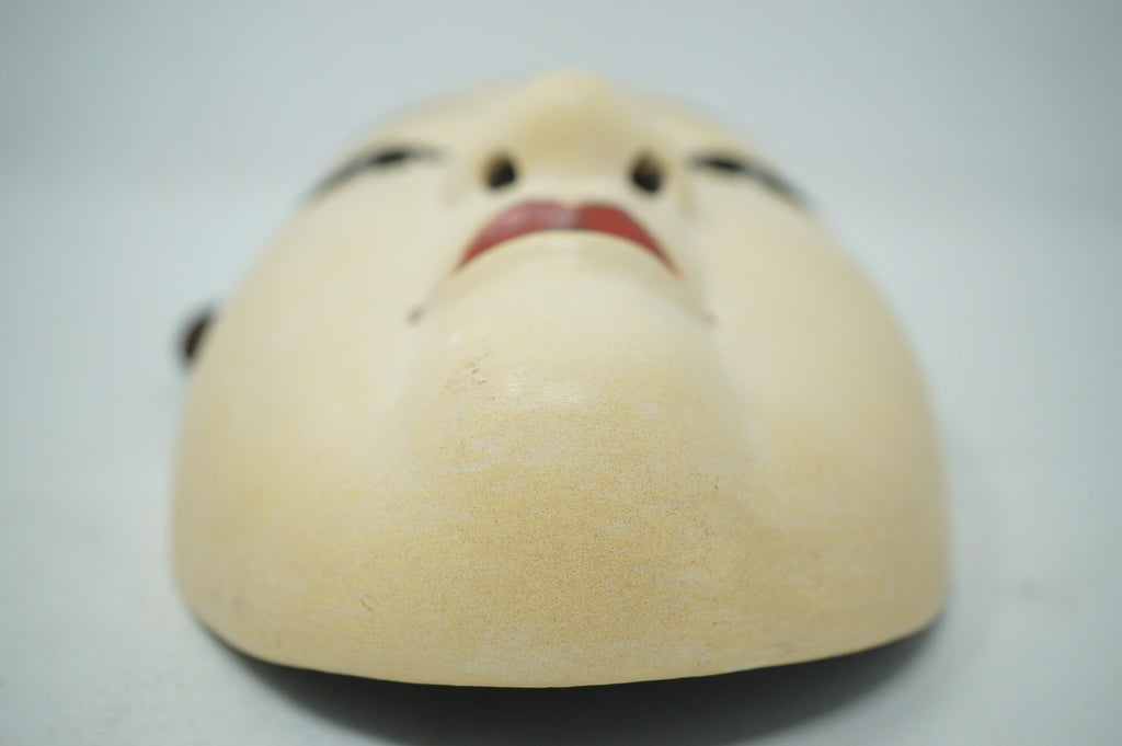 Vintage Wooden Kyogen Theater Mask - Boy 0602D10