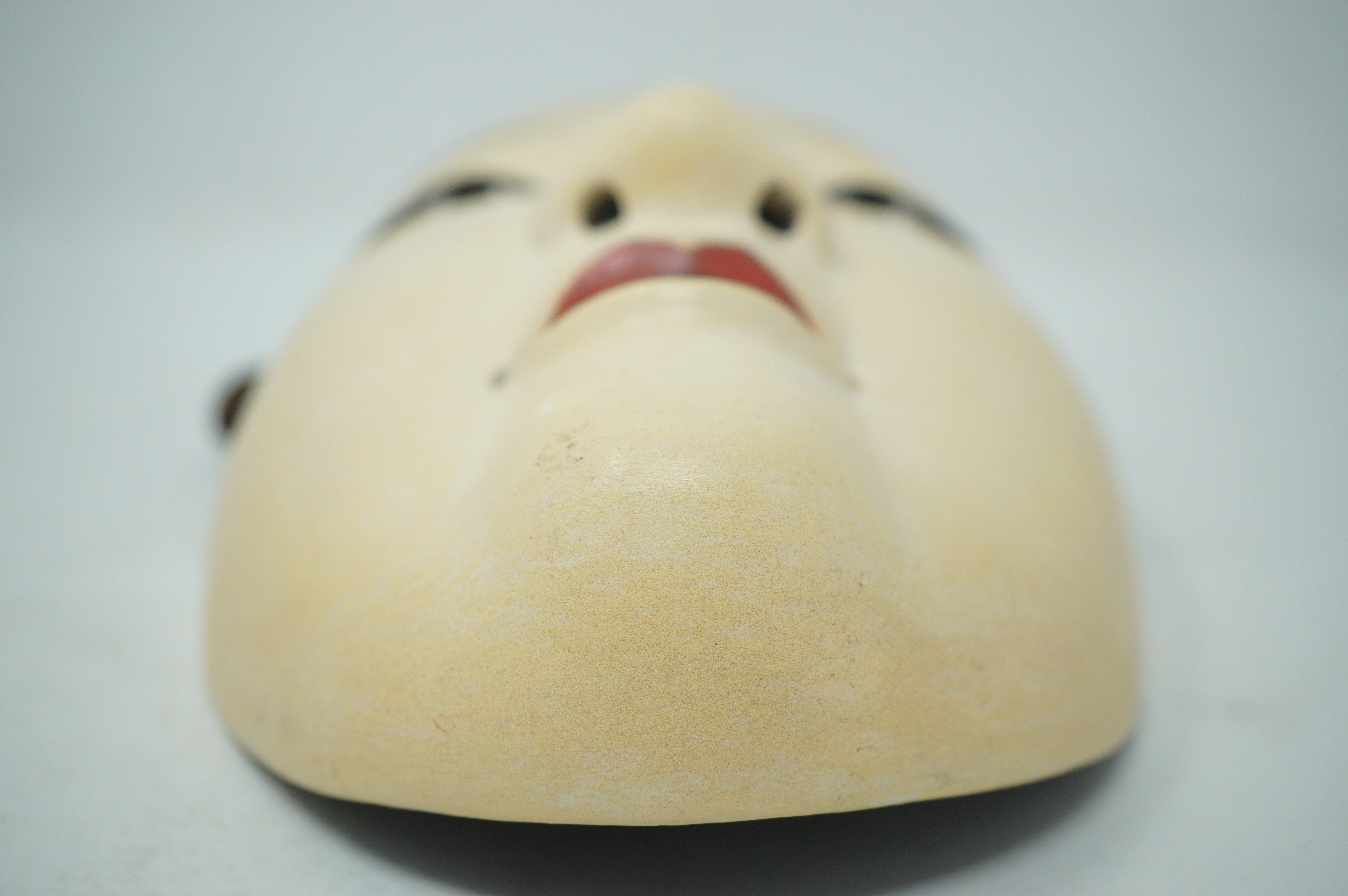 Vintage Wooden Kyogen Theater Mask - Boy 0602D10