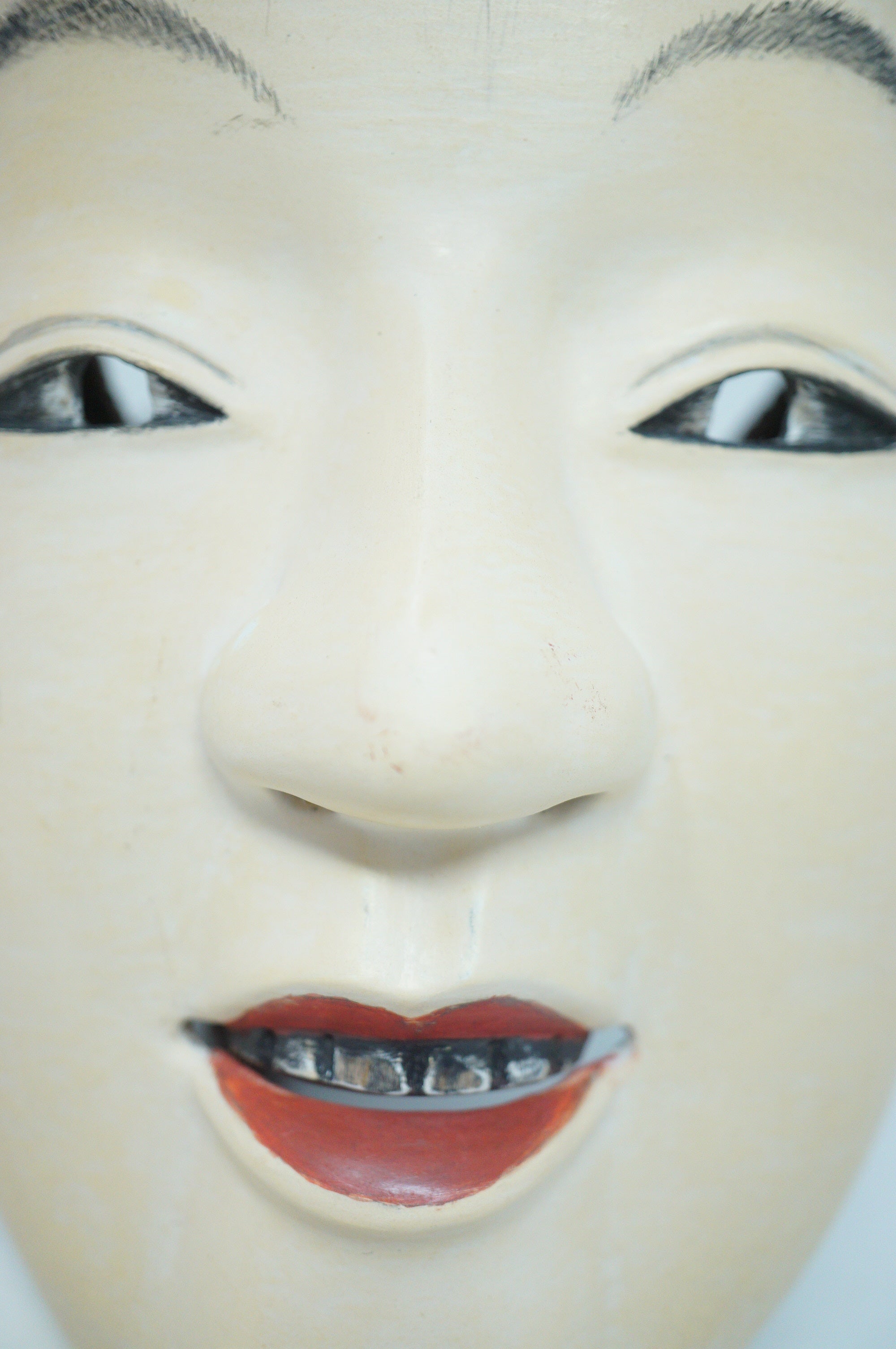 Vintage Wooden Kyogen Theater Mask - Boy 0602D10