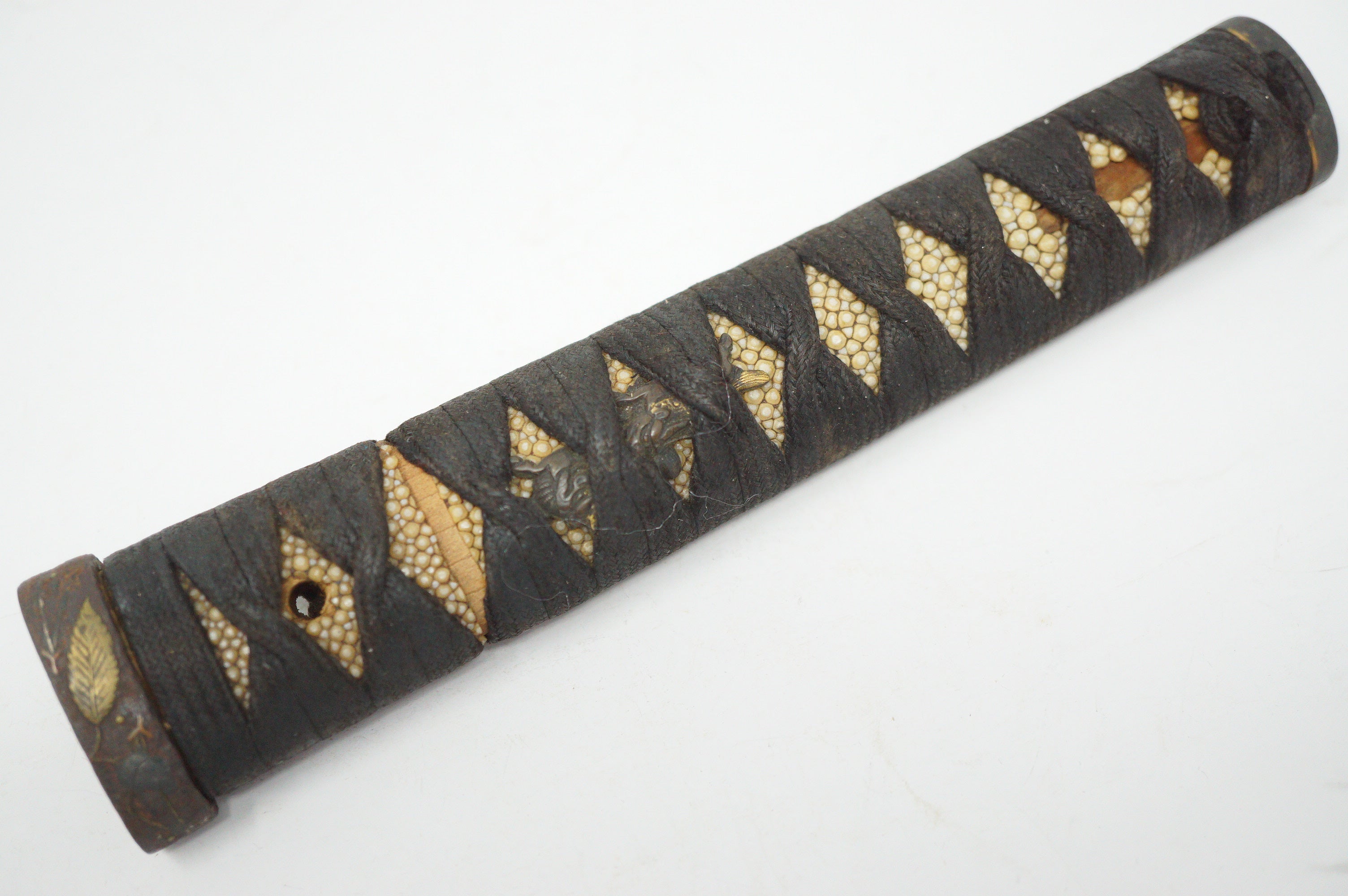 Antiker Wakizashi-Kurzschwertgriff 0619D10
