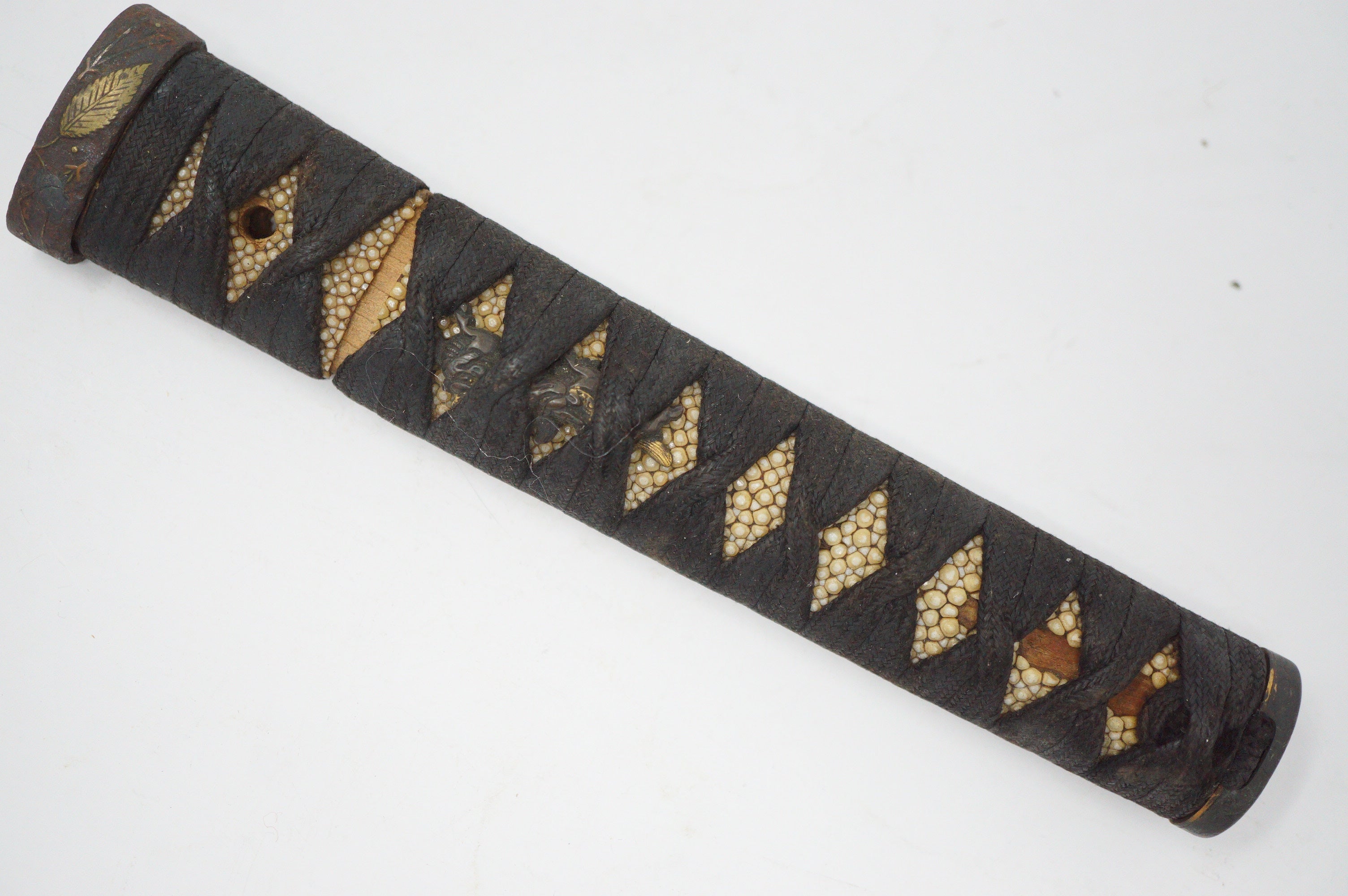 Antiker Wakizashi-Kurzschwertgriff 0619D10