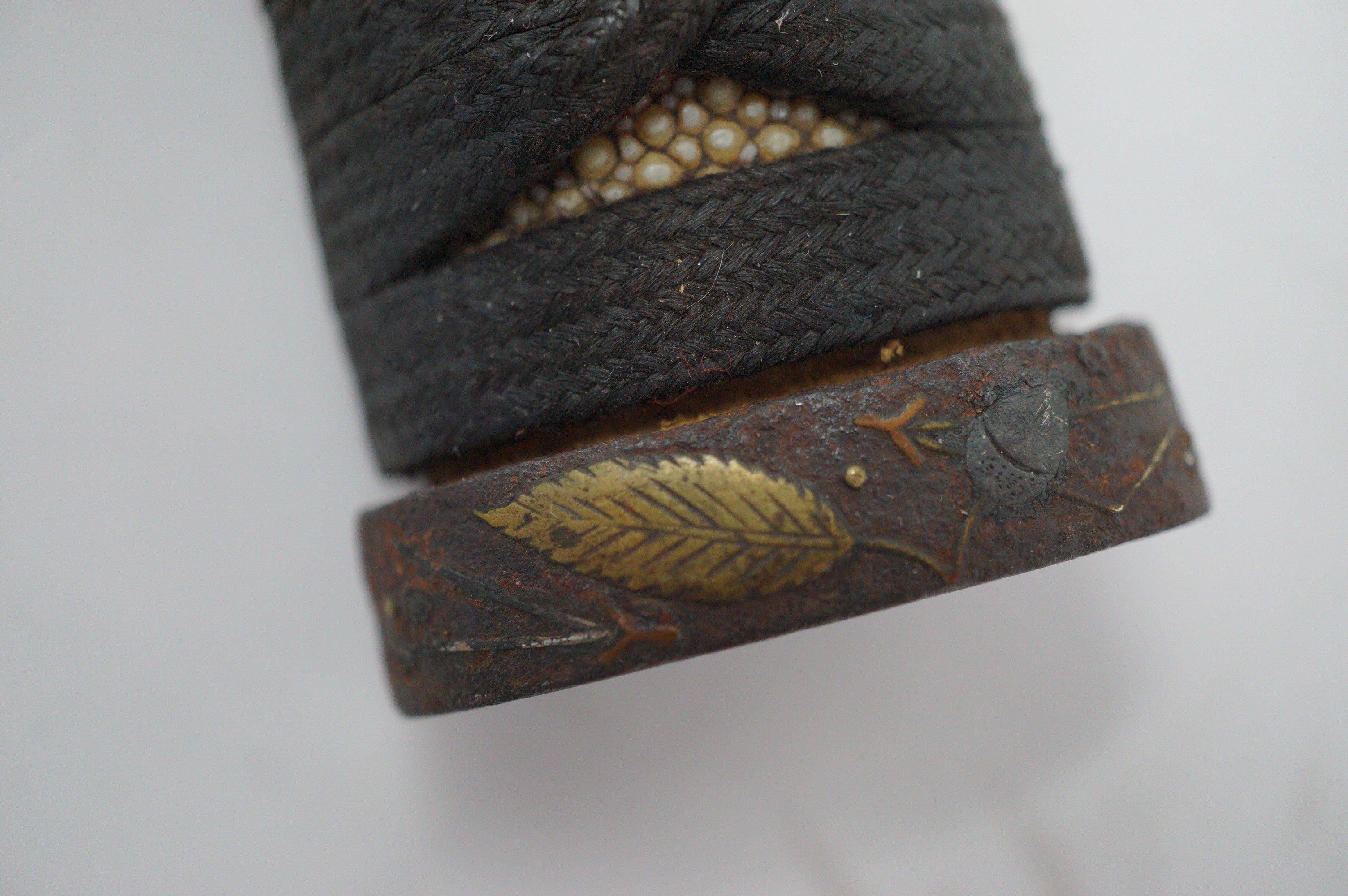 Antiker Wakizashi-Kurzschwertgriff 0619D10