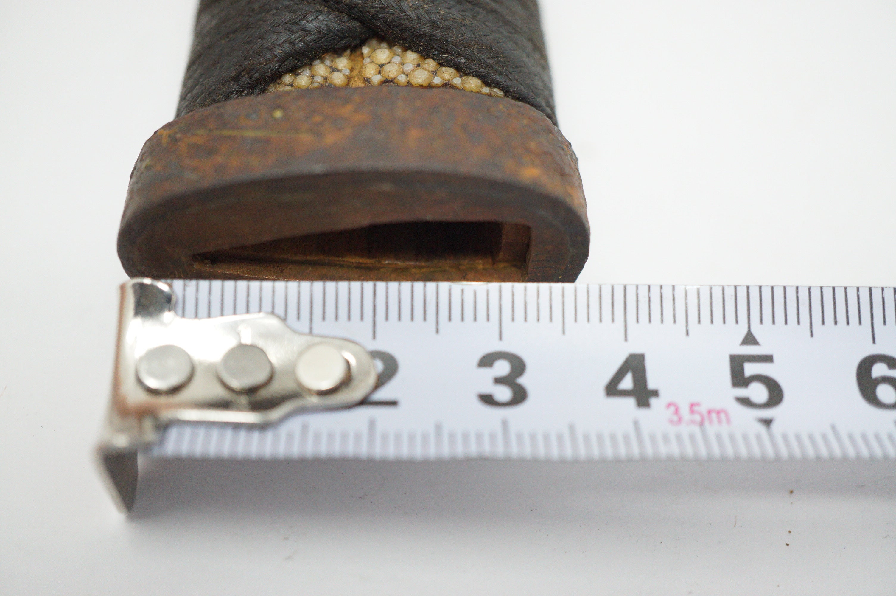 Antiker Wakizashi-Kurzschwertgriff 0619D10
