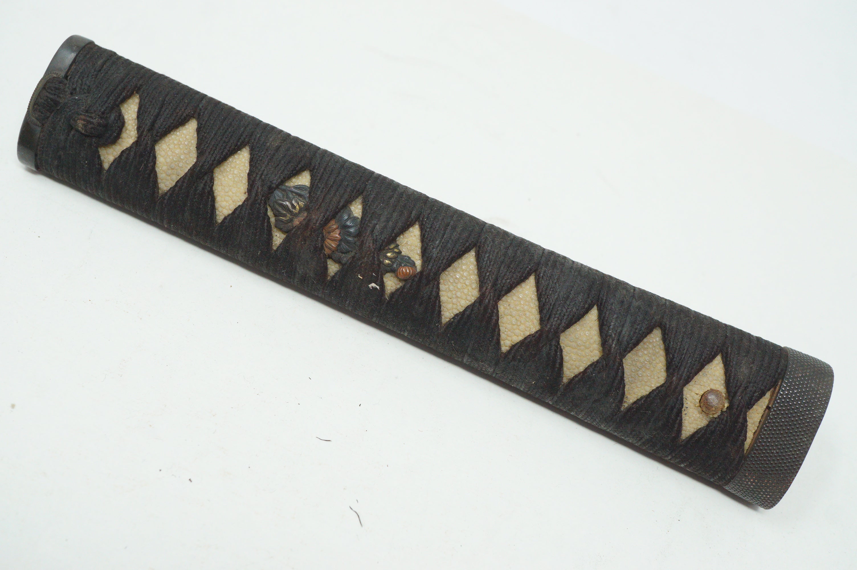 Japanese Katana Sword Handle Authentic Tsuka Antique from Japan 1226F11