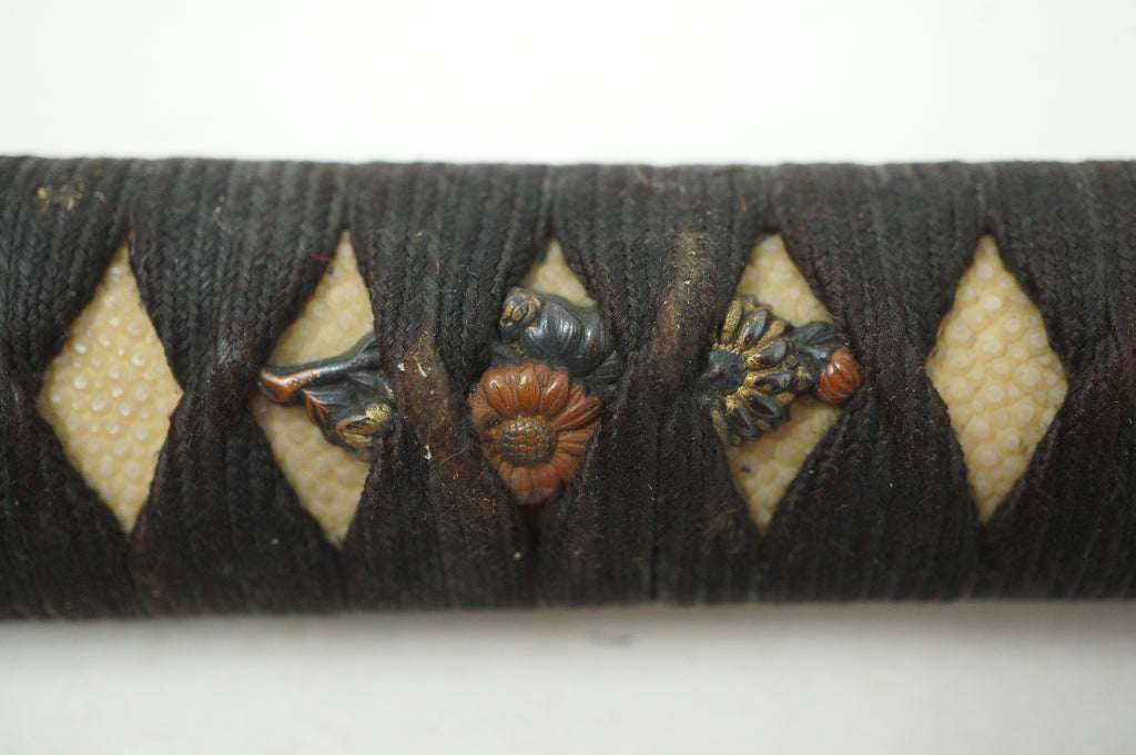 Japanese Katana Sword Handle Authentic Tsuka Antique from Japan 1226F11