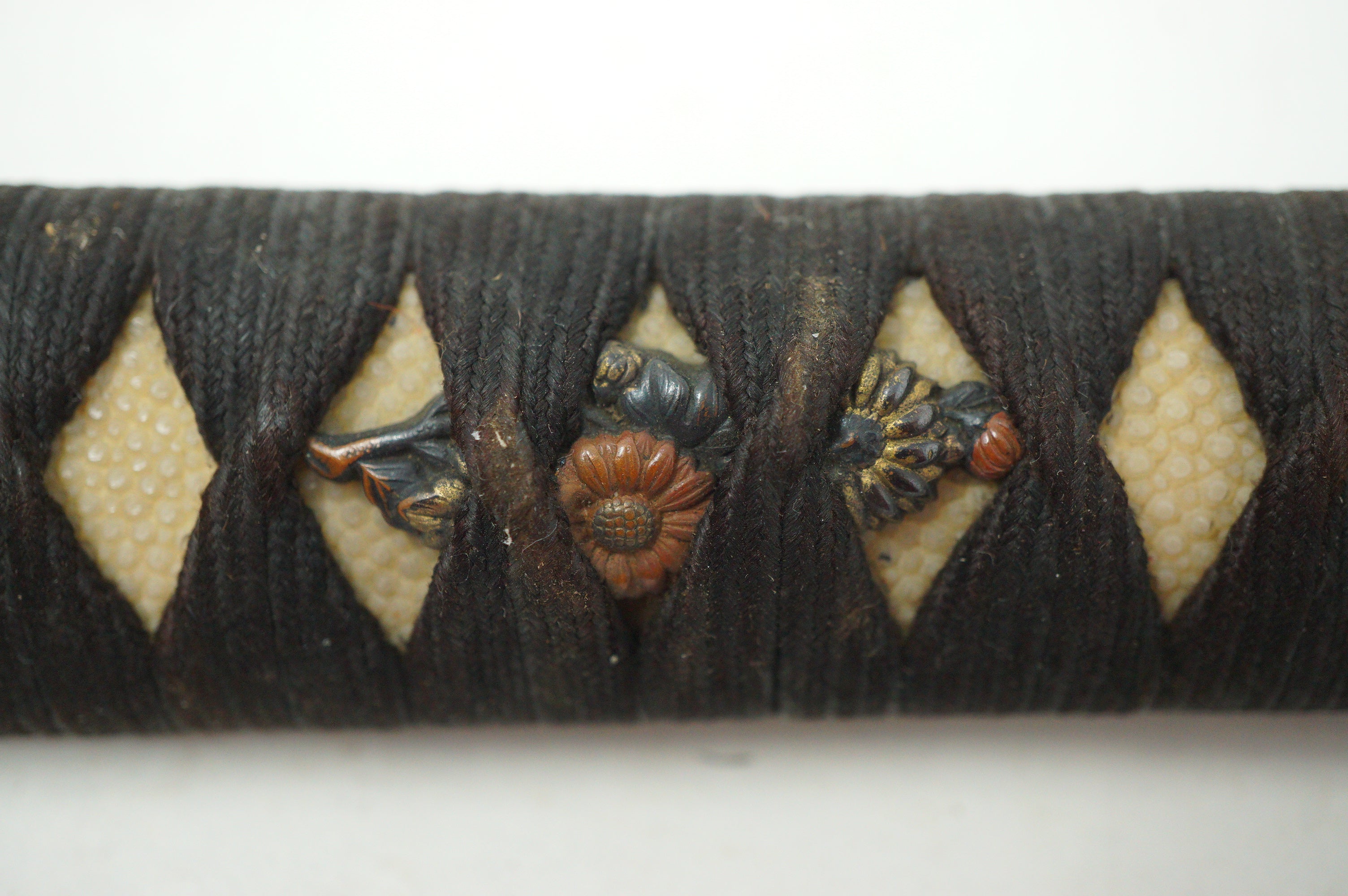 Japanese Katana Sword Handle Authentic Tsuka Antique from Japan 1226F11