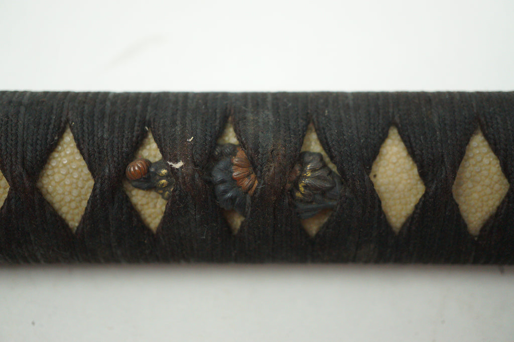 Japanese Katana Sword Handle Authentic Tsuka Antique from Japan 1226F11