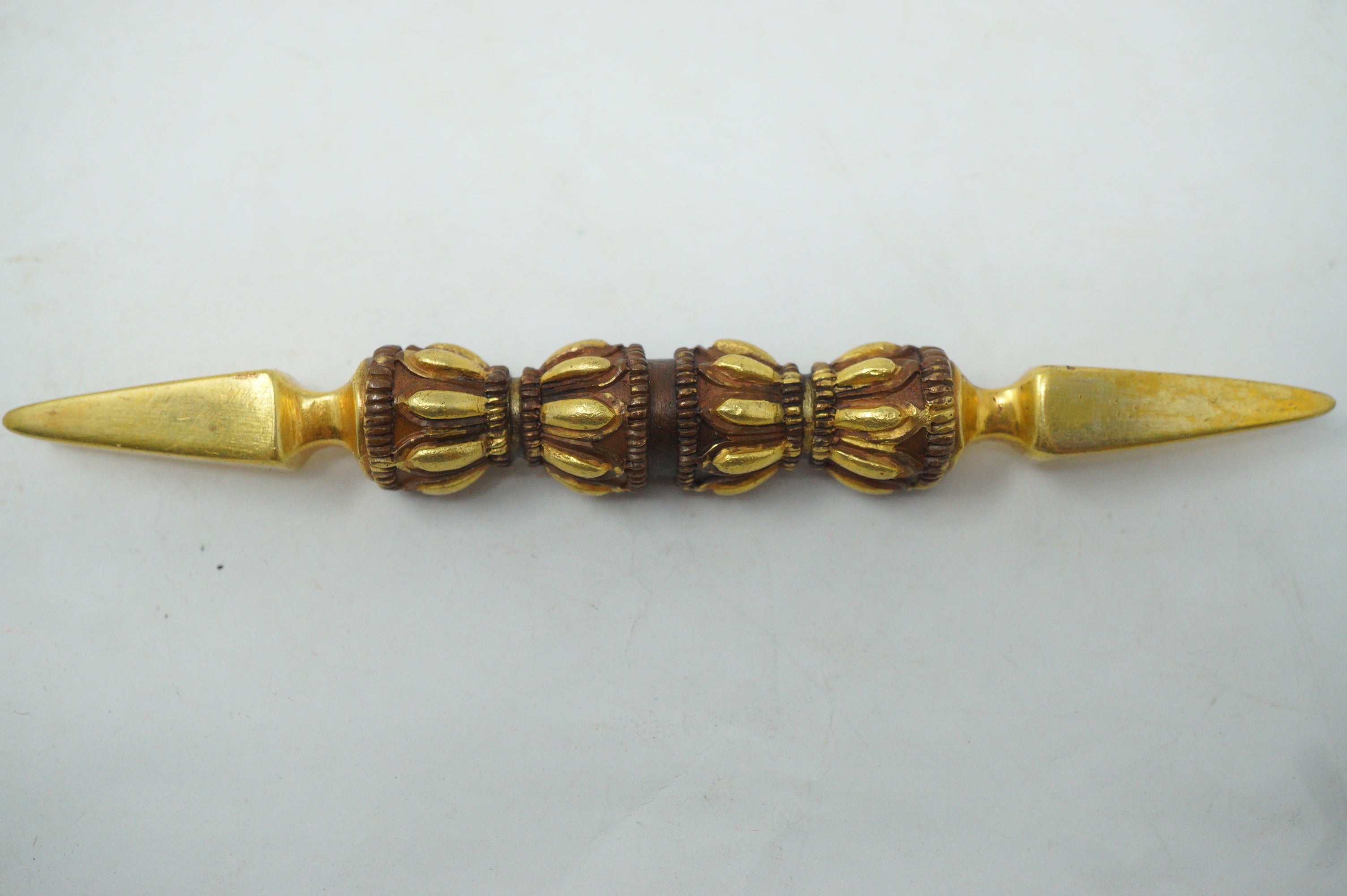 Japanischer Vajra-Stick Vintage-Antik Original Ritual-Gebetsstab aus Japan 0515F11