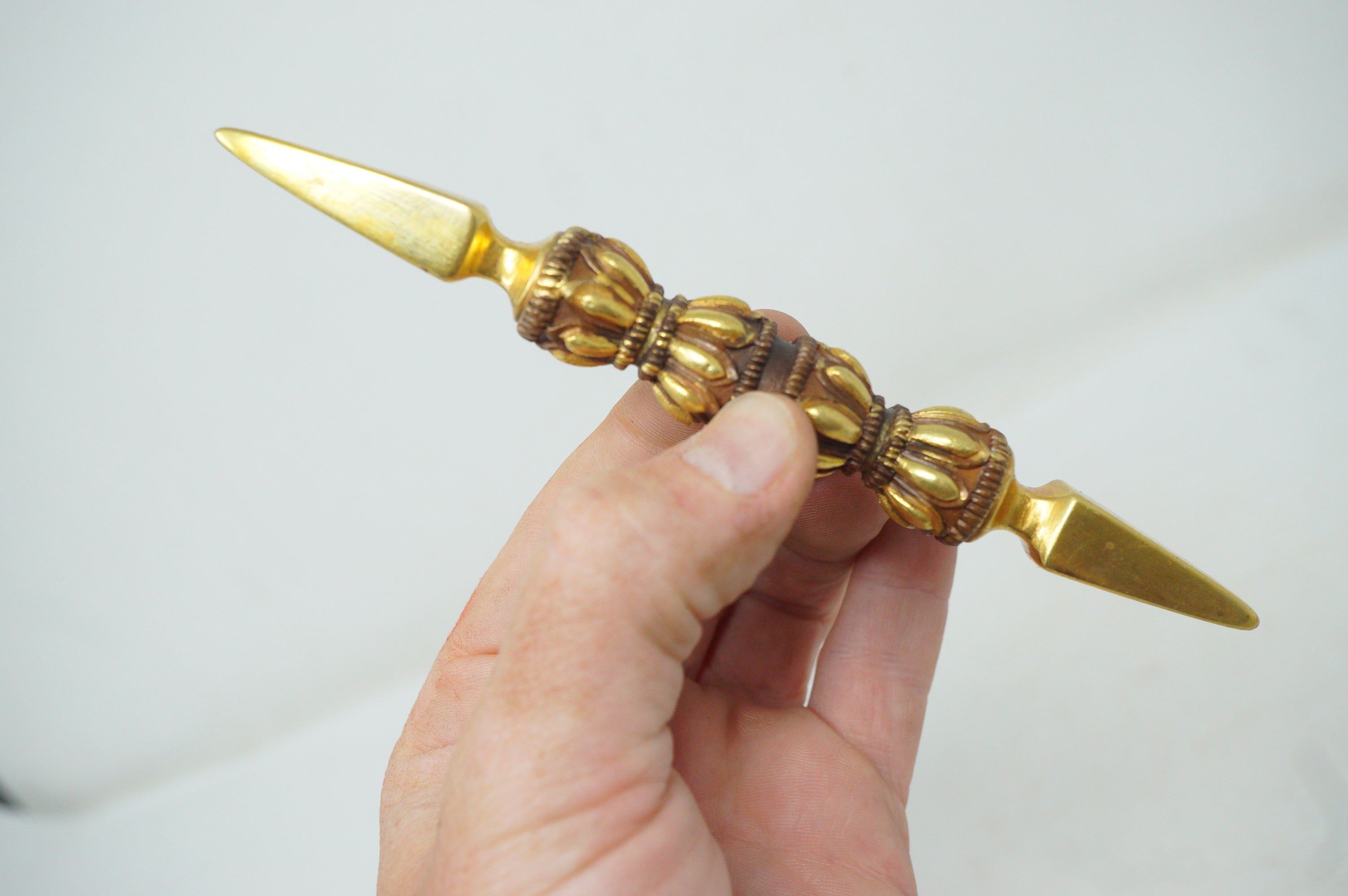 Japanese Vajra Stick Vintage-Antique Original Ritual Prayer Stick from Japan 0515F11