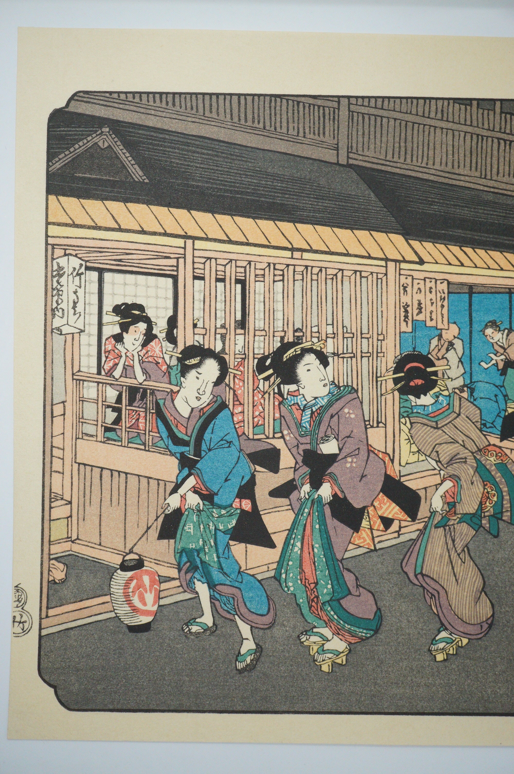 Japanese Quality Woodblock Print Recarved Edition by Keisai Eisen 1026D11