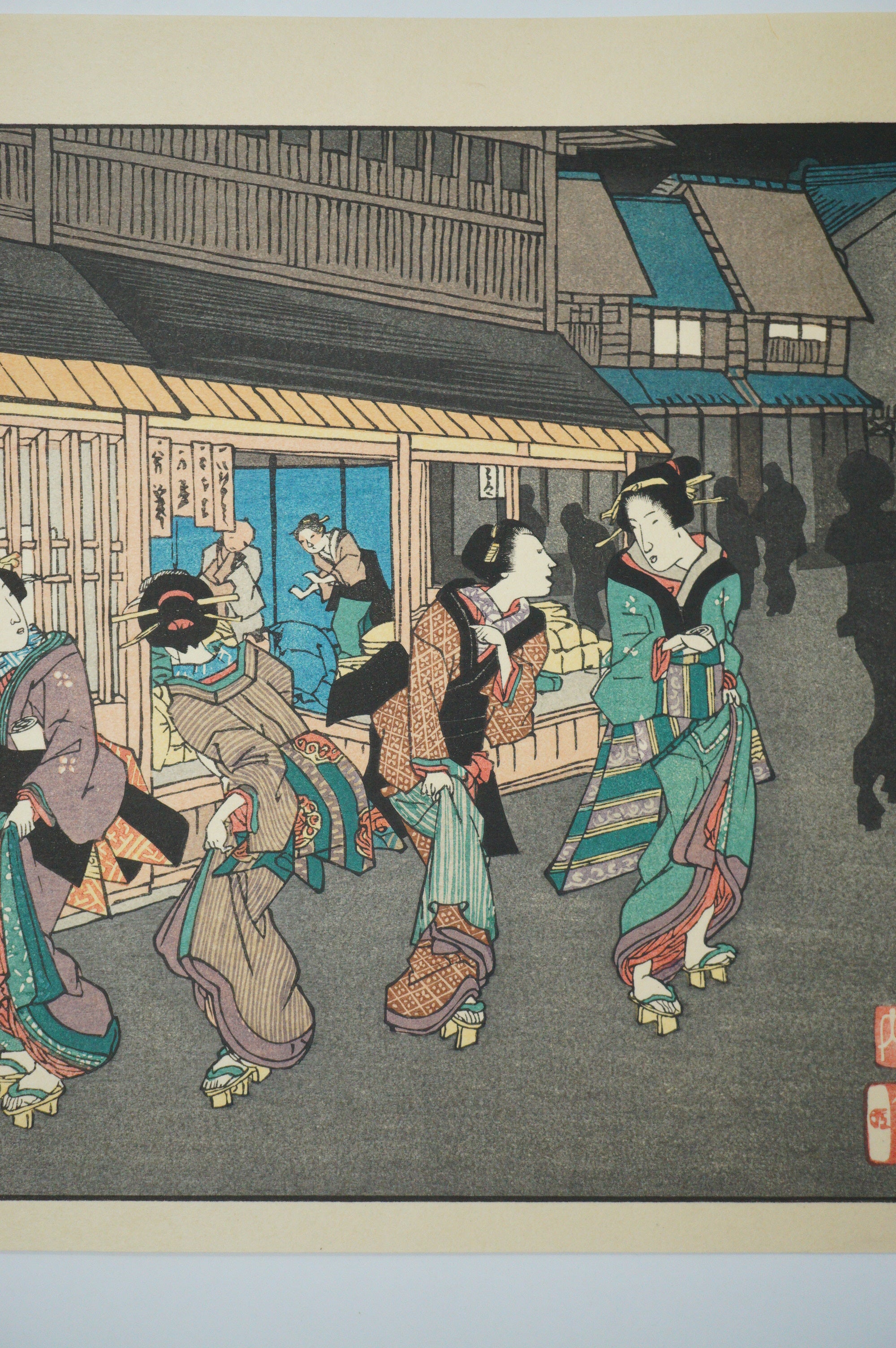 Japanese Quality Woodblock Print Recarved Edition by Keisai Eisen 1026D11