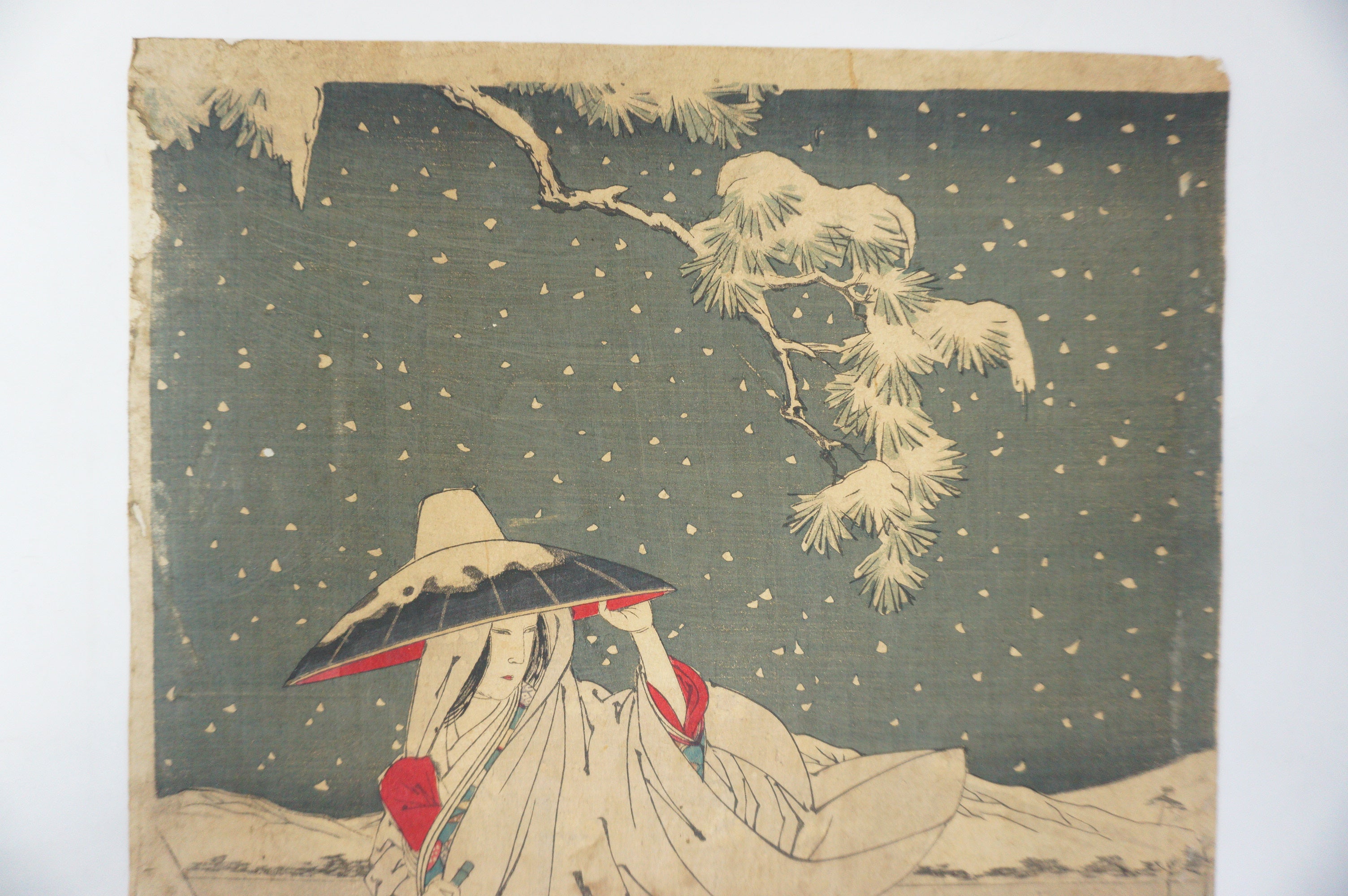 Japanischer Holzschnitt Original 3 Blätter von Mizuno Toshikata aus Japan 1115D11