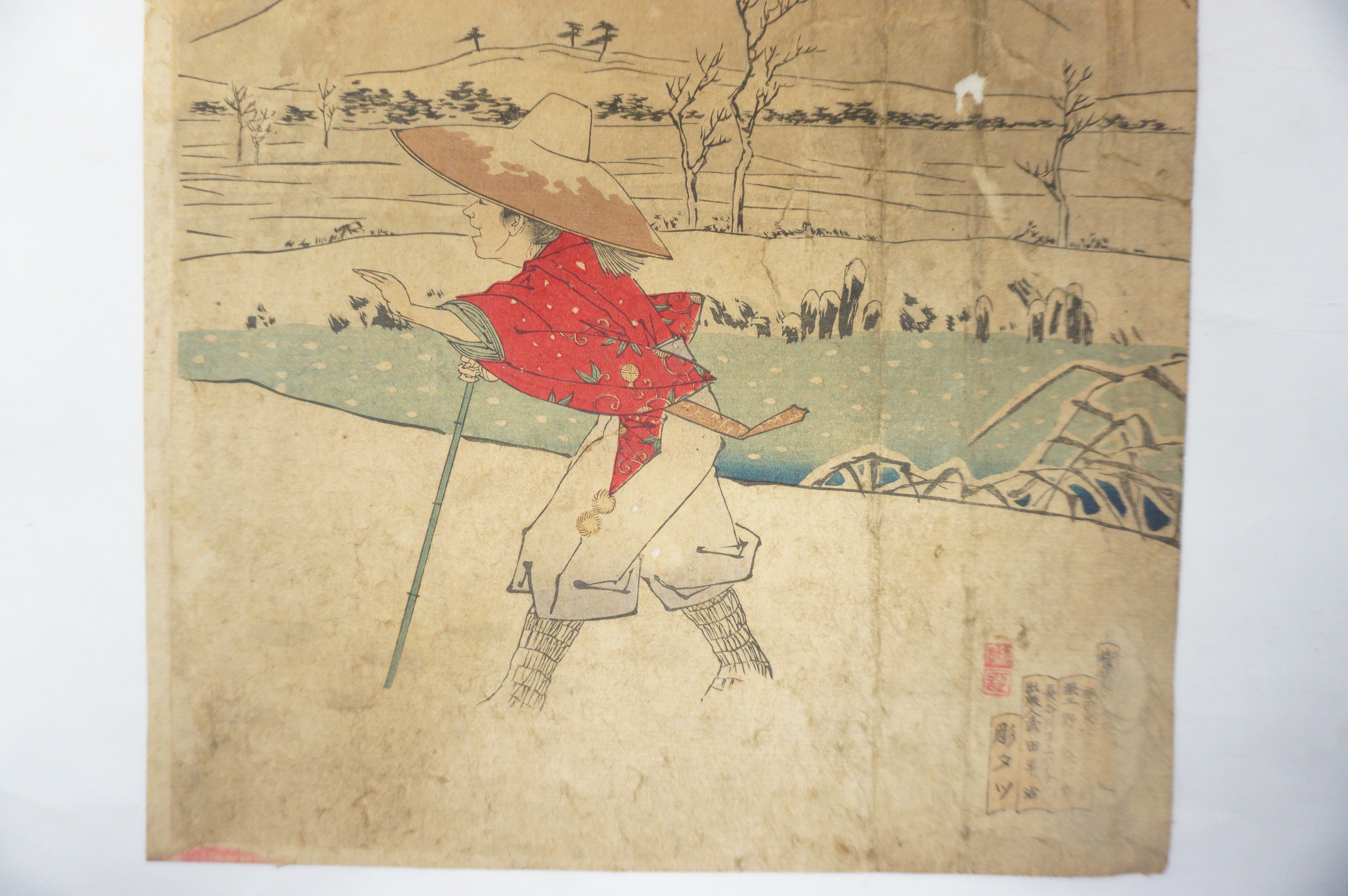Japanischer Holzschnitt Original 3 Blätter von Mizuno Toshikata aus Japan 1115D11