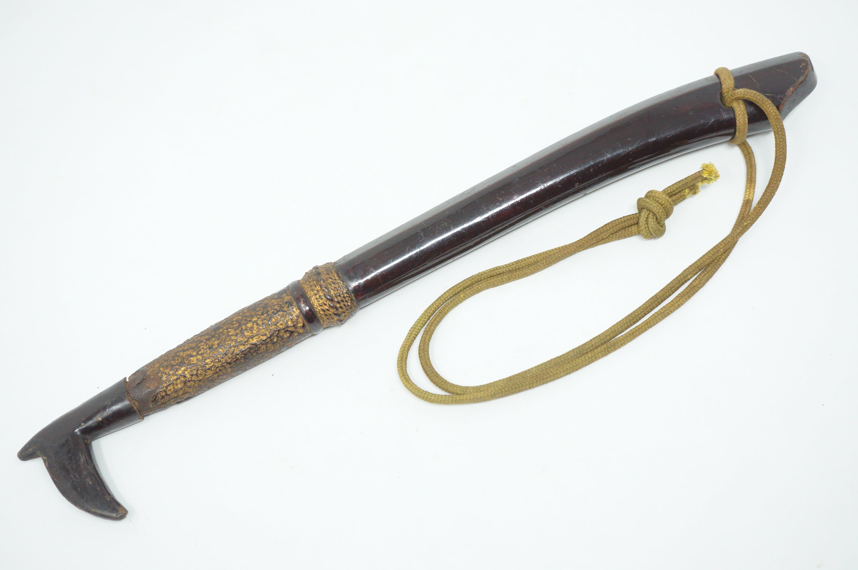 Japanese Edo Police Memorabilia Stick made of Wood Original from Japan 0331G11