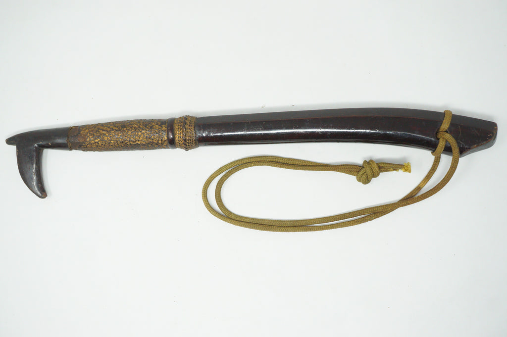Japanese Edo Police Memorabilia Stick made of Wood Original from Japan 0331G11